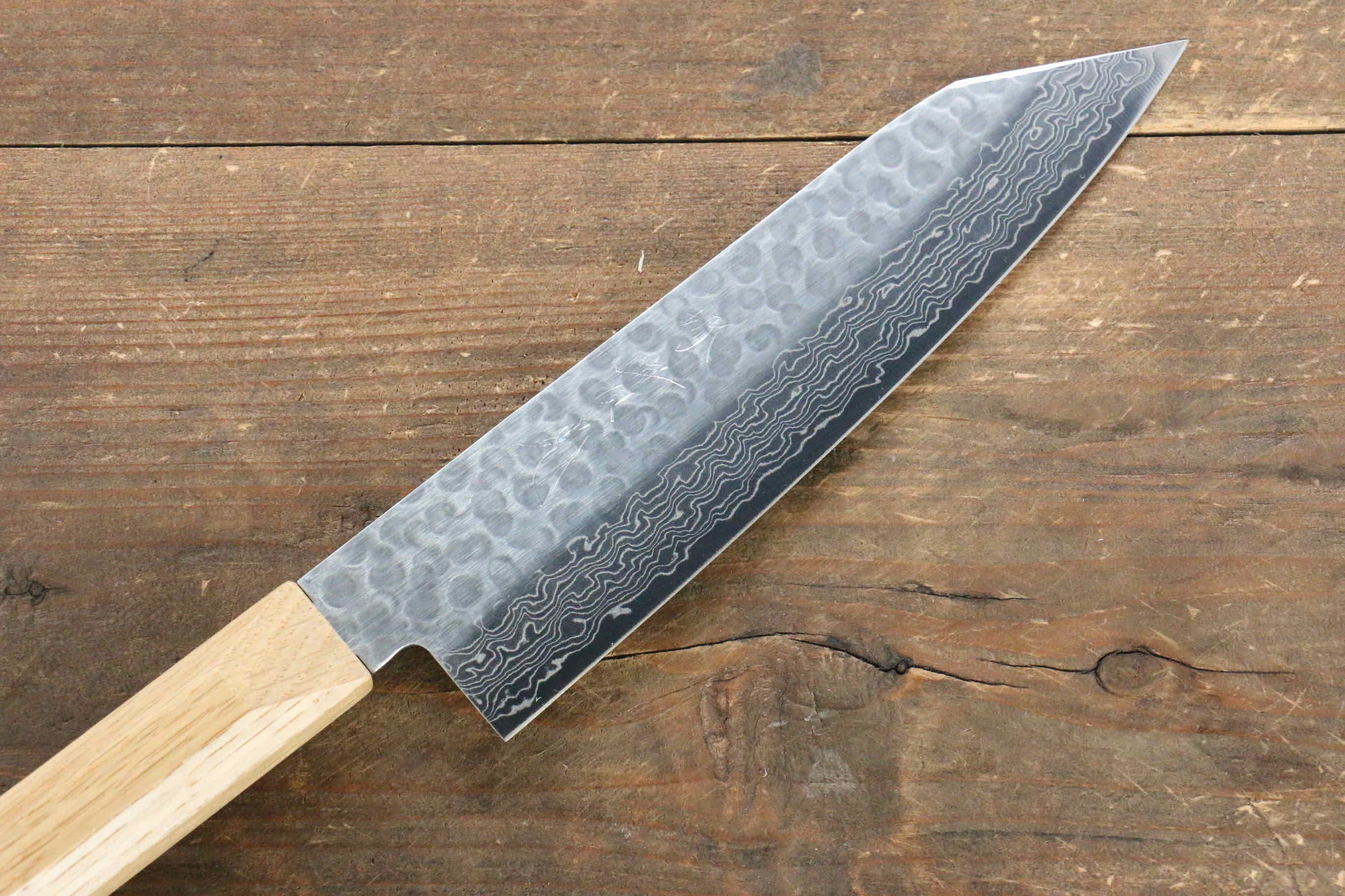 Jikko VG10 17 Layer Santoku 170mm Oak Handle - Japanny - Best Japanese Knife
