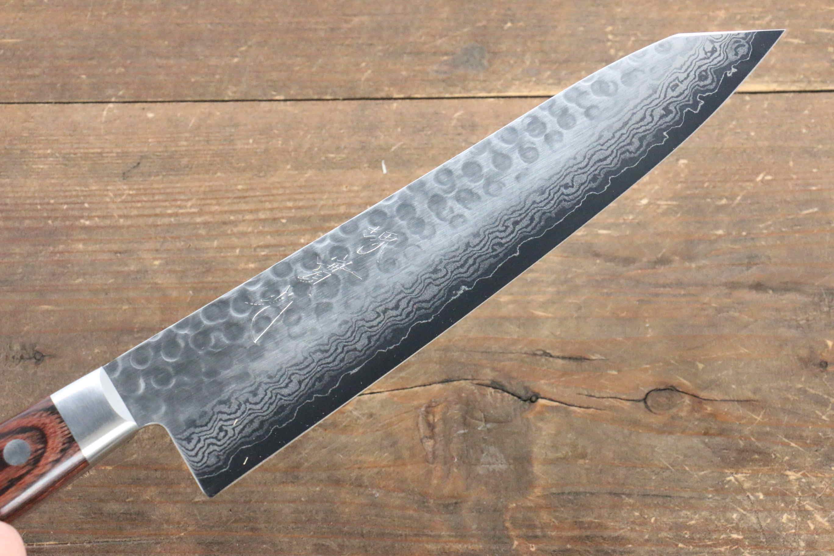 Jikko VG10 17 Layer Kiritsuke Gyuto 200mm Mahogany Handle - Japanny - Best Japanese Knife