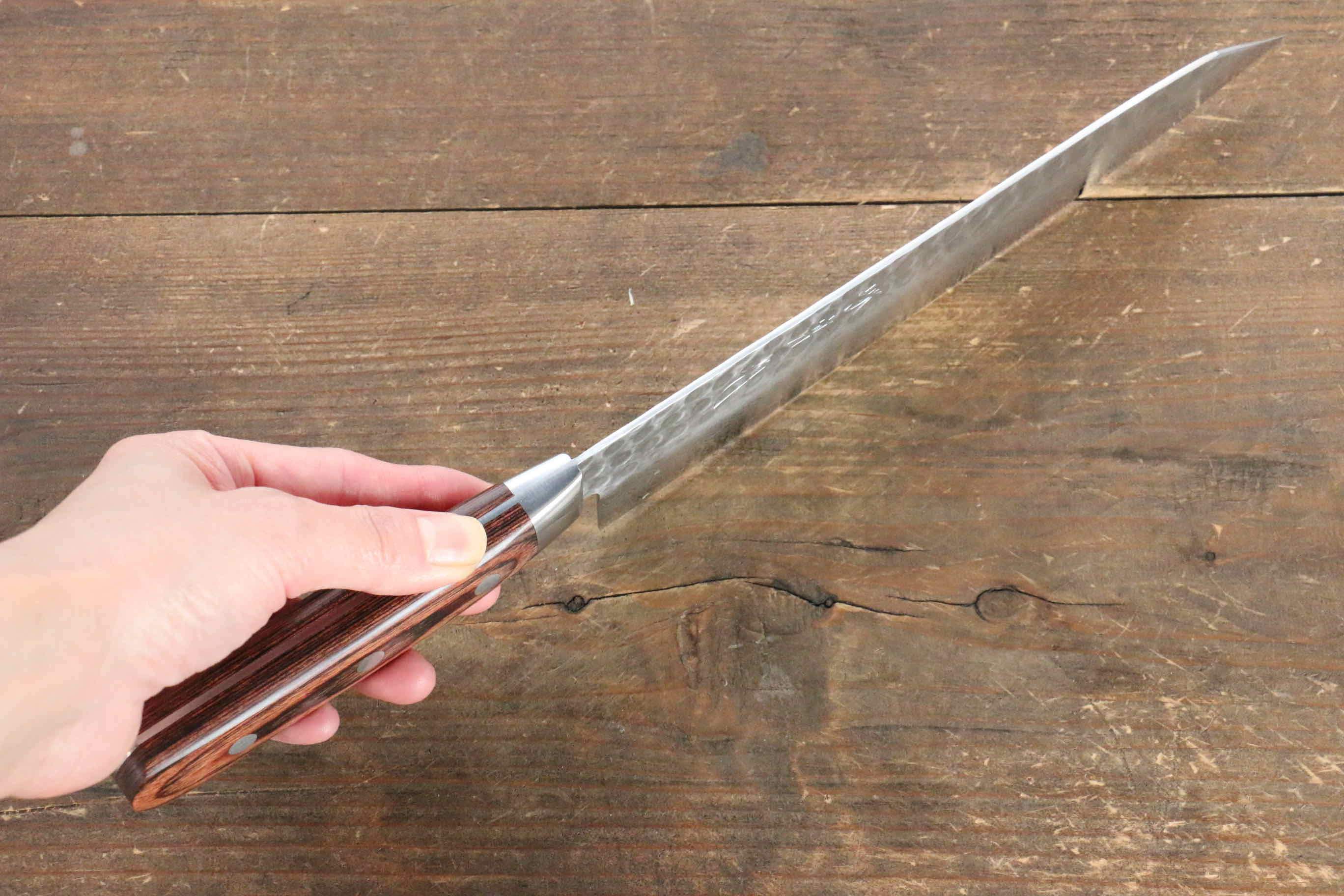 Jikko VG10 17 Layer Kiritsuke Gyuto 200mm Mahogany Handle - Japanny - Best Japanese Knife