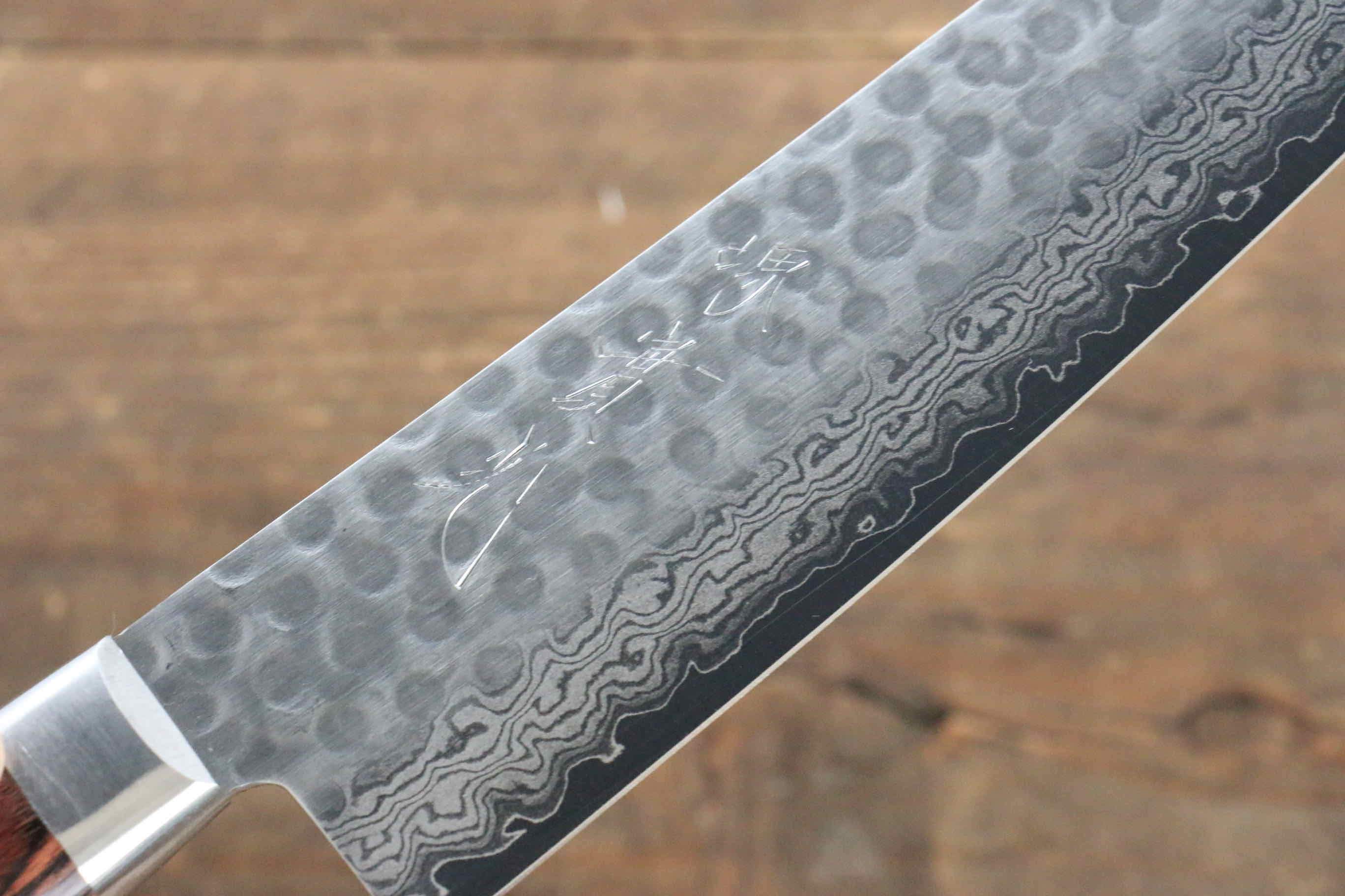 Jikko VG10 17 Layer Santoku 180mm Mahogany Handle - Japanny - Best Japanese Knife