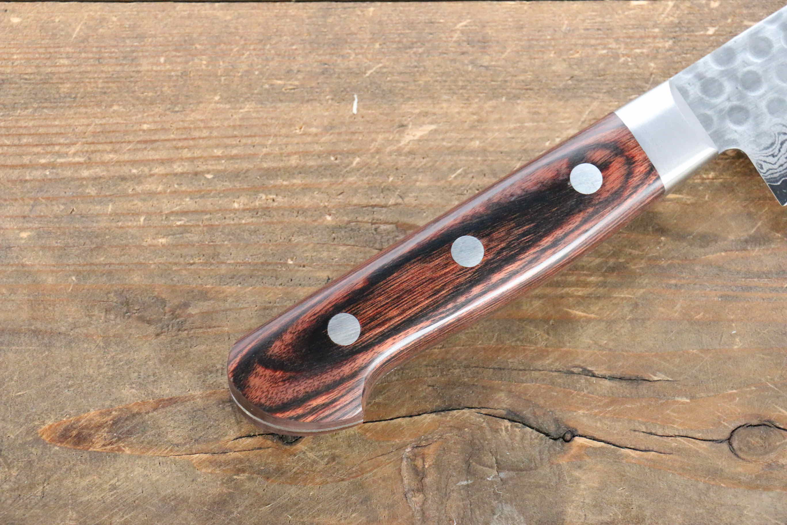 Jikko VG10 17 Layer Sujihiki 240mm Mahogany Handle - Japanny - Best Japanese Knife