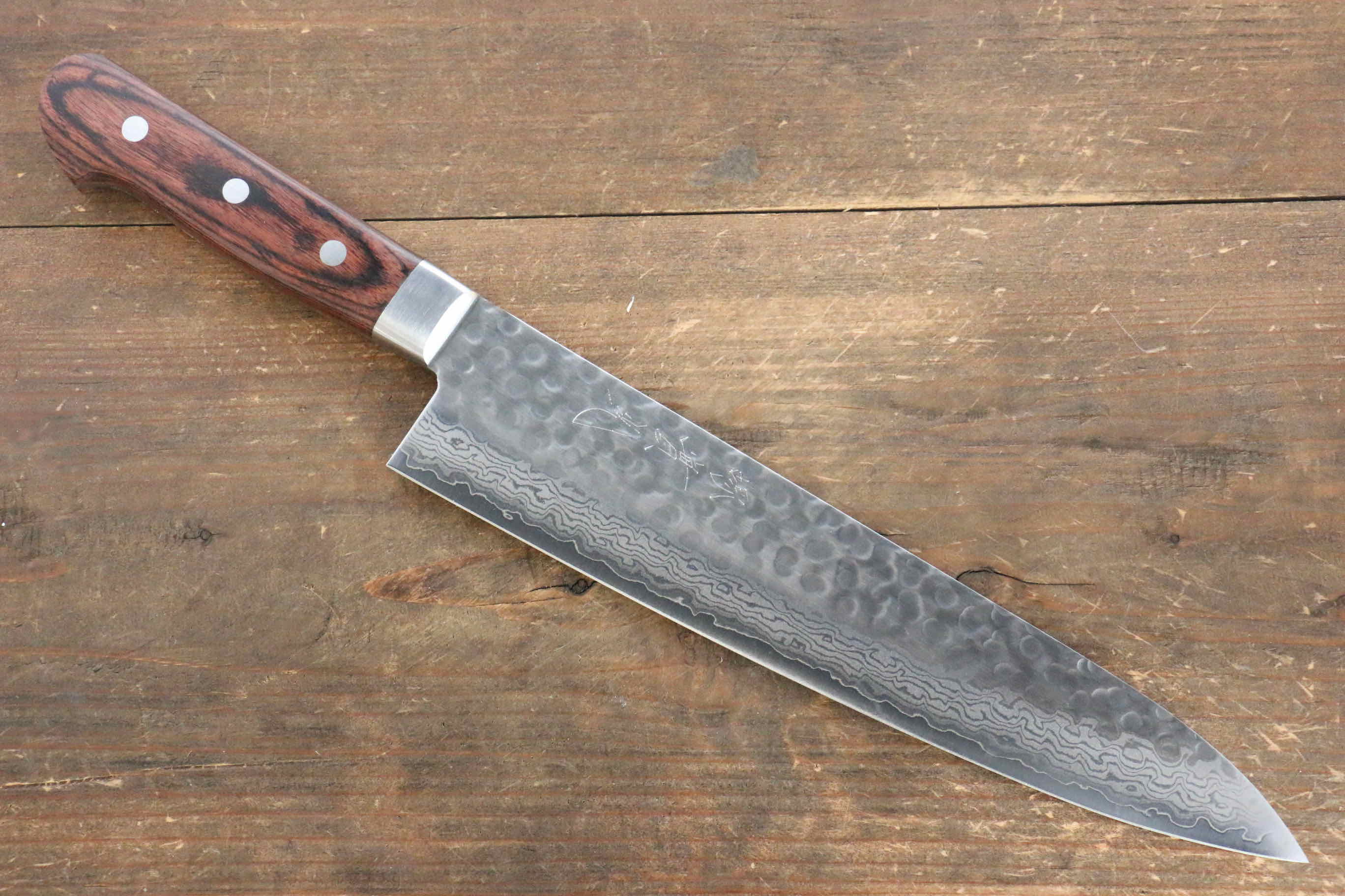 Jikko VG10 17 Layer Gyuto 240mm Mahogany Handle - Japanny - Best Japanese Knife
