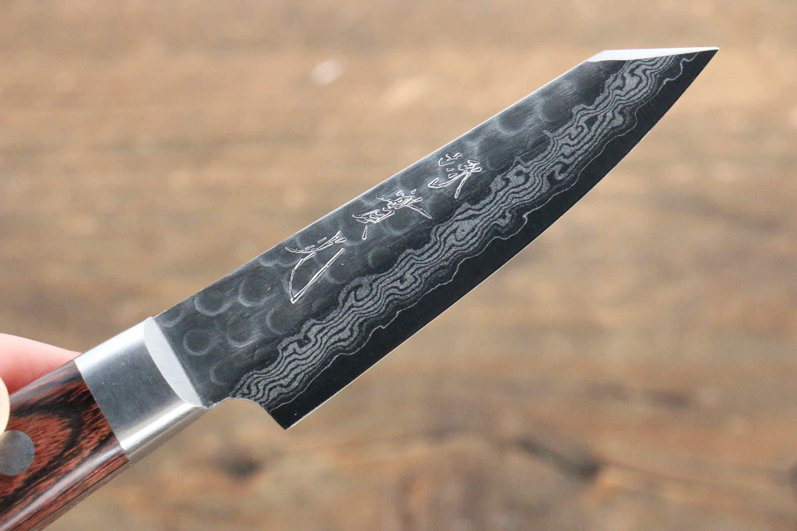 Jikko VG10 17 Layer Paring 70mm Mahogany Handle - Japanny - Best Japanese Knife
