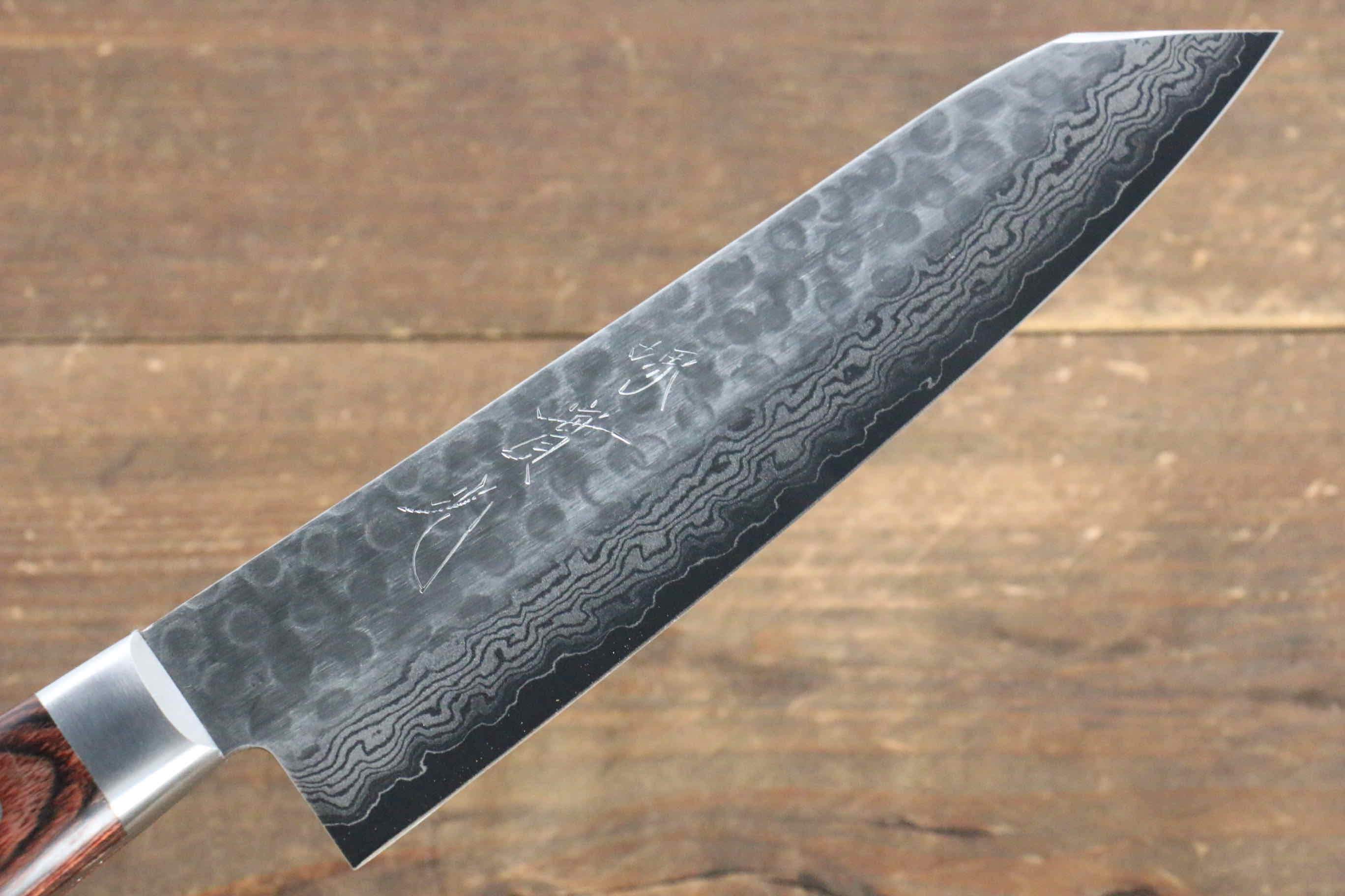 Jikko VG10 17 Layer Kiritsuke Gyuto 170mm Mahogany Handle - Japanny - Best Japanese Knife