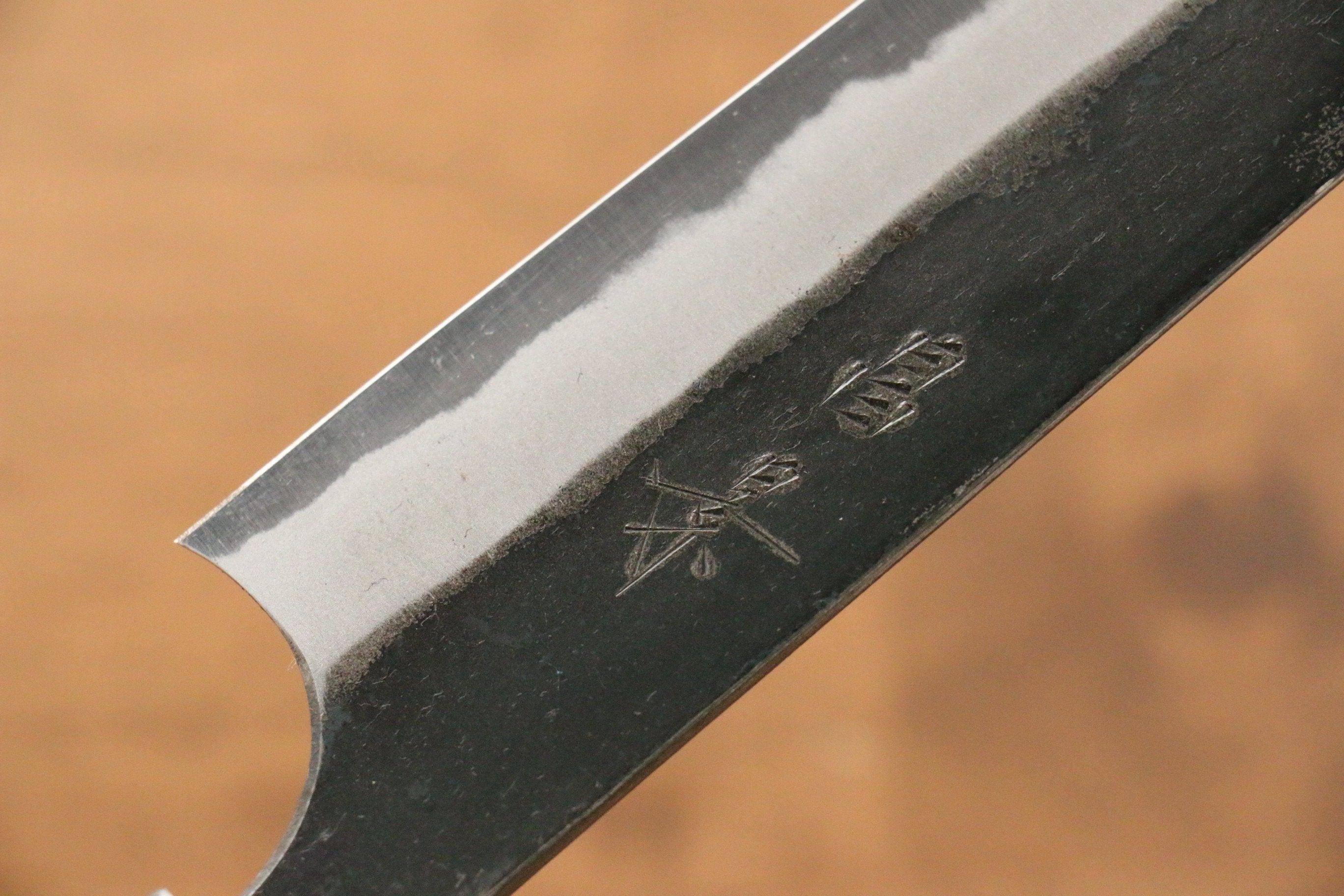 Masakage Masakage Mizu Blue Steel No.2 Black Finished Sujihiki 270mm with American Cherry Handle - Japanny - Best Japanese Knife