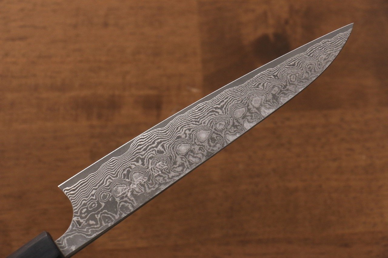 Masakage Kumo VG10 Damascus Petty-Utility 150mm Shitan Handle - Japanny - Best Japanese Knife