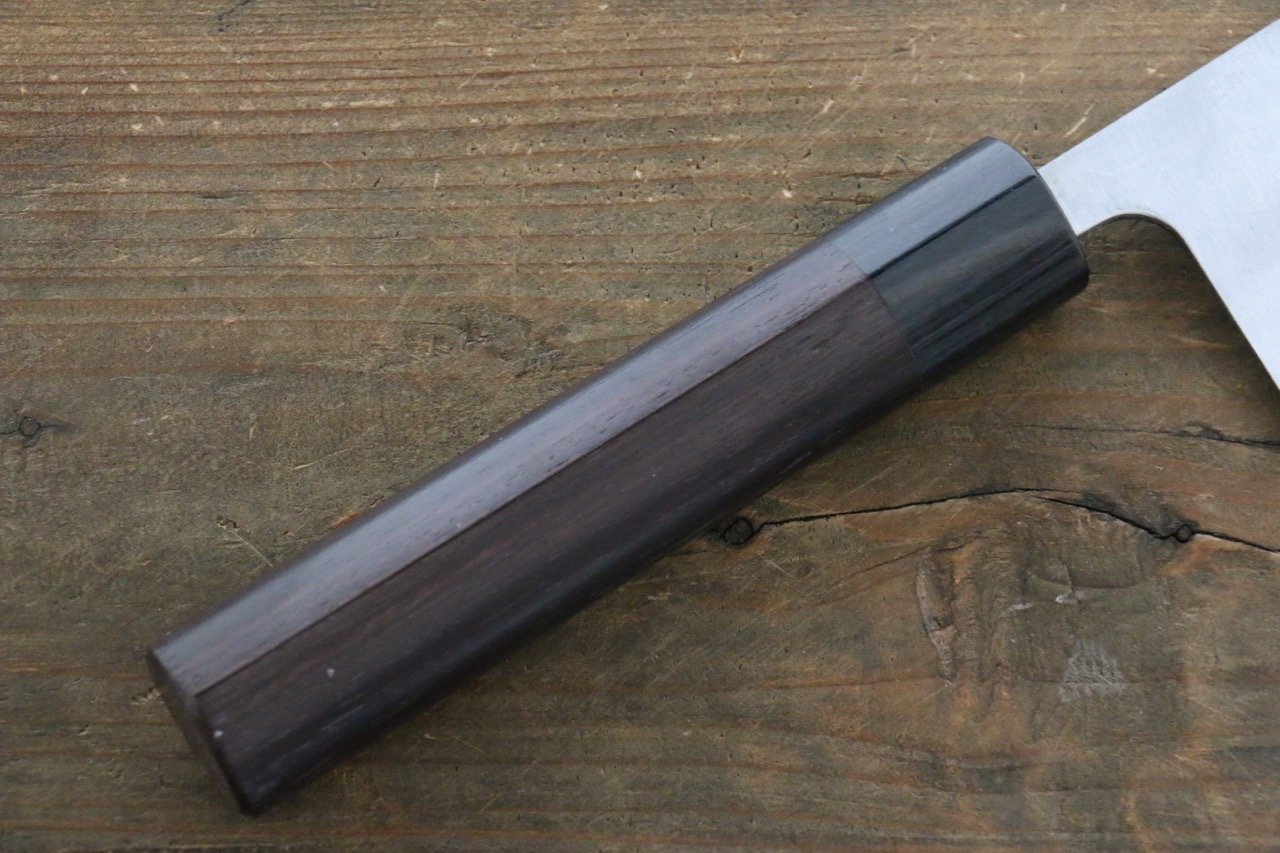 Shungo Ogata White Steel No.2 Damascus Gyuto 210mm Shitan Handle - Japanny - Best Japanese Knife