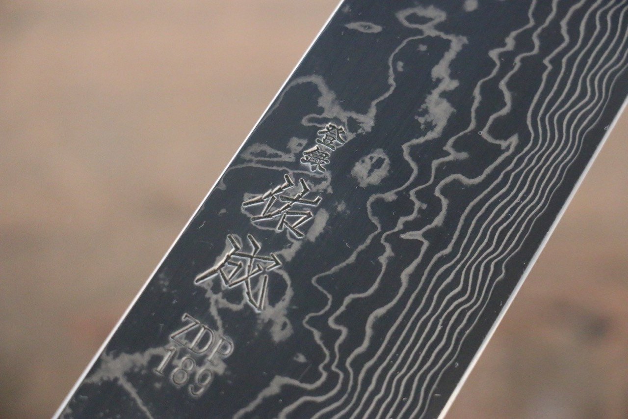 Sukenari ZDP189 Damascus Kiritsuke Gyuto 240mm Shitan Handle - Japanny - Best Japanese Knife