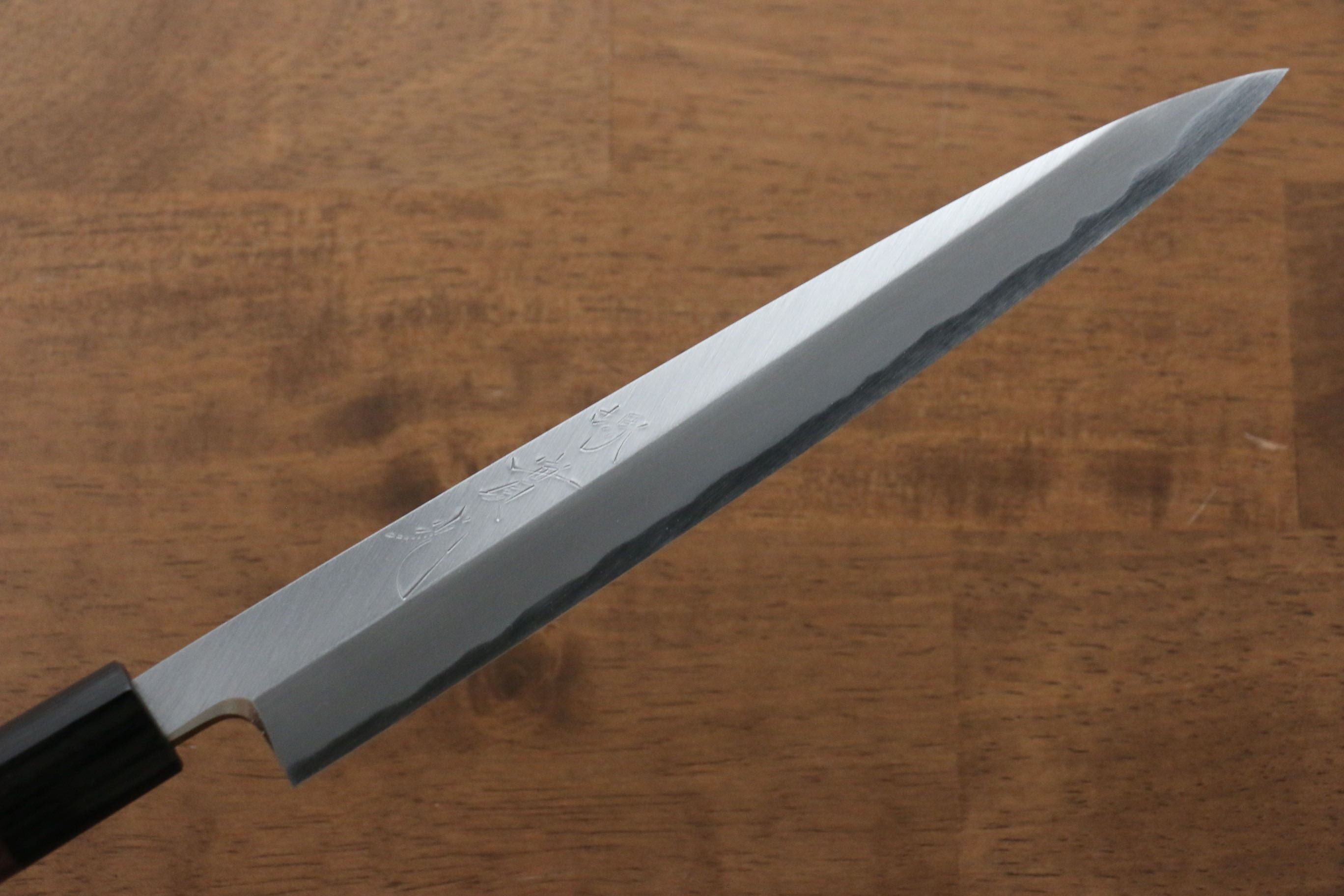 Jikko White Steel No.2 Yanagiba 210mm Shitan Handle - Japanny - Best Japanese Knife
