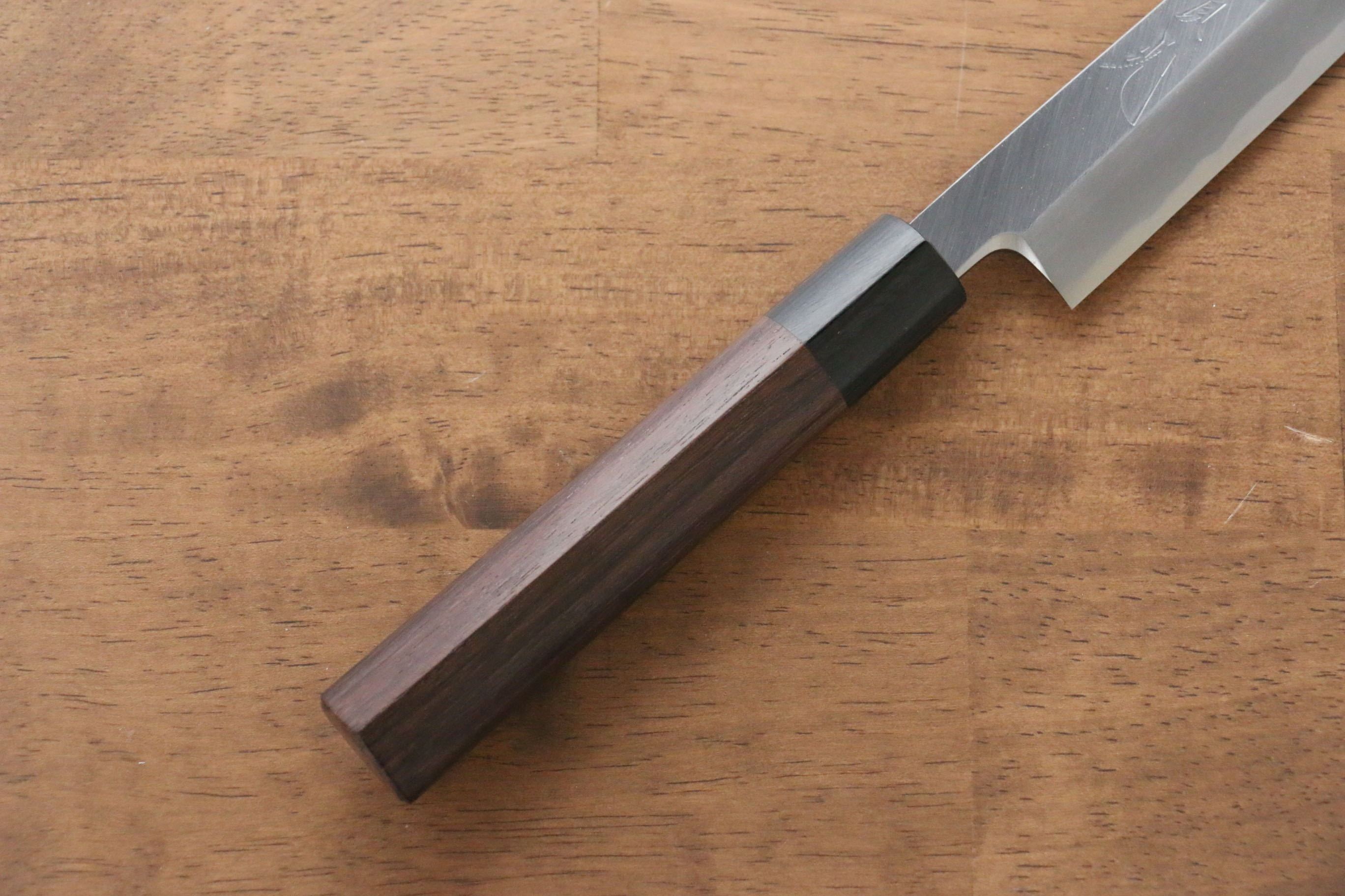 Jikko White Steel No.2 Yanagiba 210mm Shitan Handle - Japanny - Best Japanese Knife