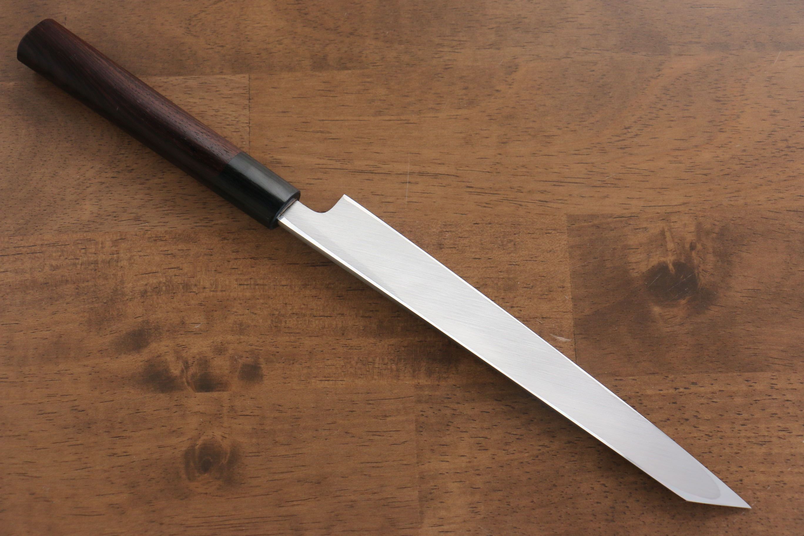 Jikko White Steel No.2 Kiritsuke Yanagiba 210mm Shitan Handle - Japanny - Best Japanese Knife