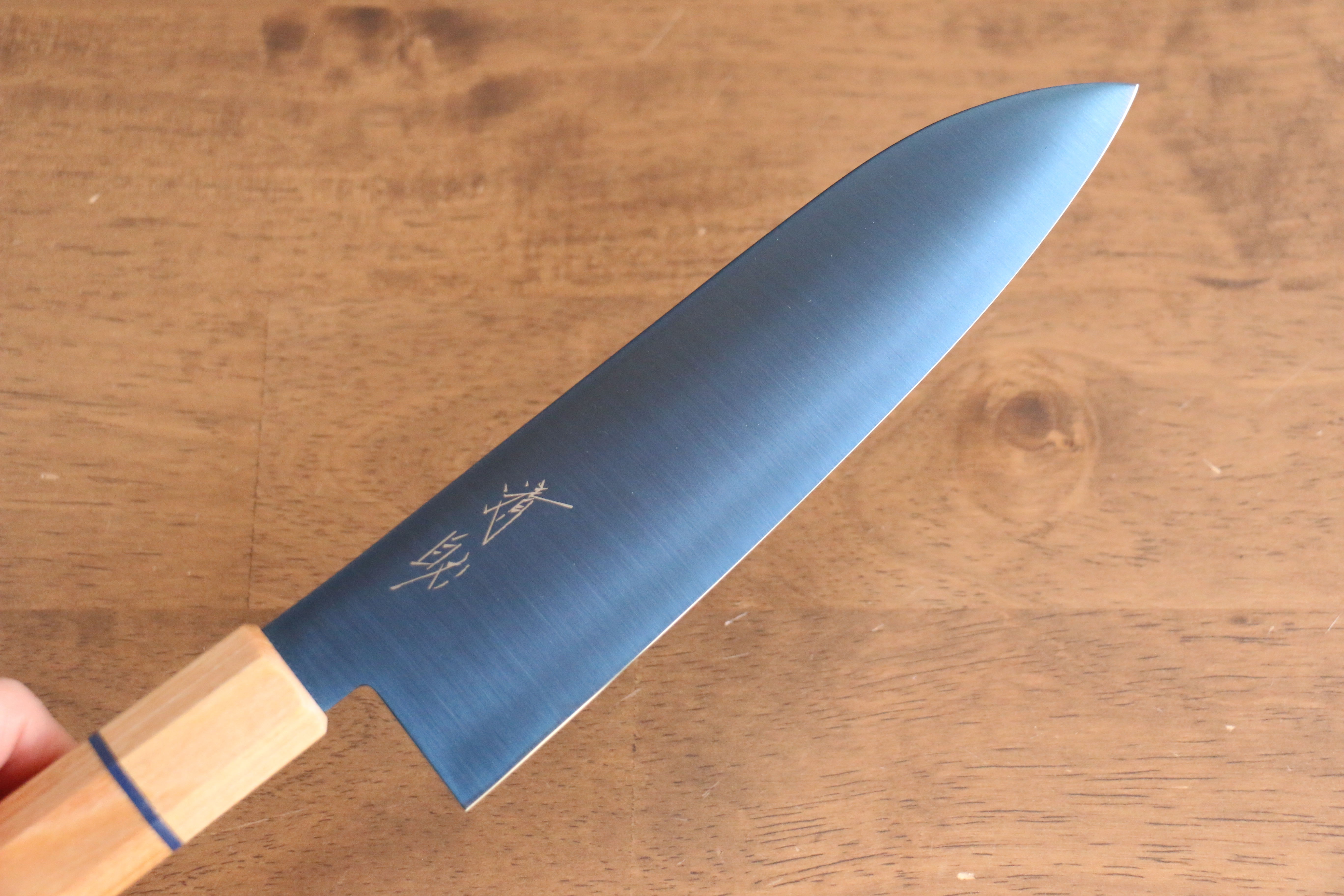 Seisuke SK-85 Ion plating Santoku 180mm White wood Handle - Japanny - Best Japanese Knife