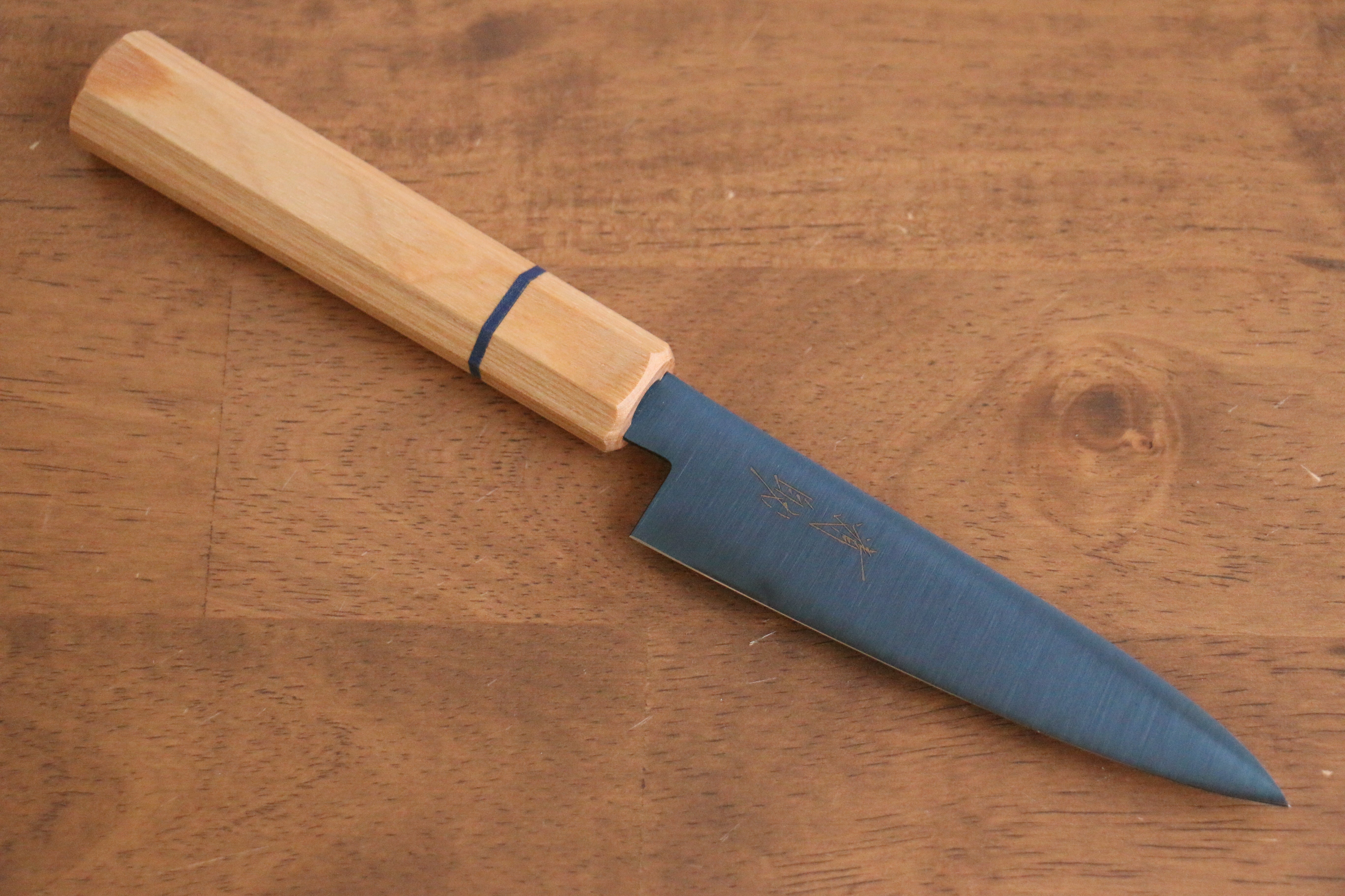 Seisuke SK-85 Ion plating Petty-Utility 120mm White wood Handle - Japanny - Best Japanese Knife