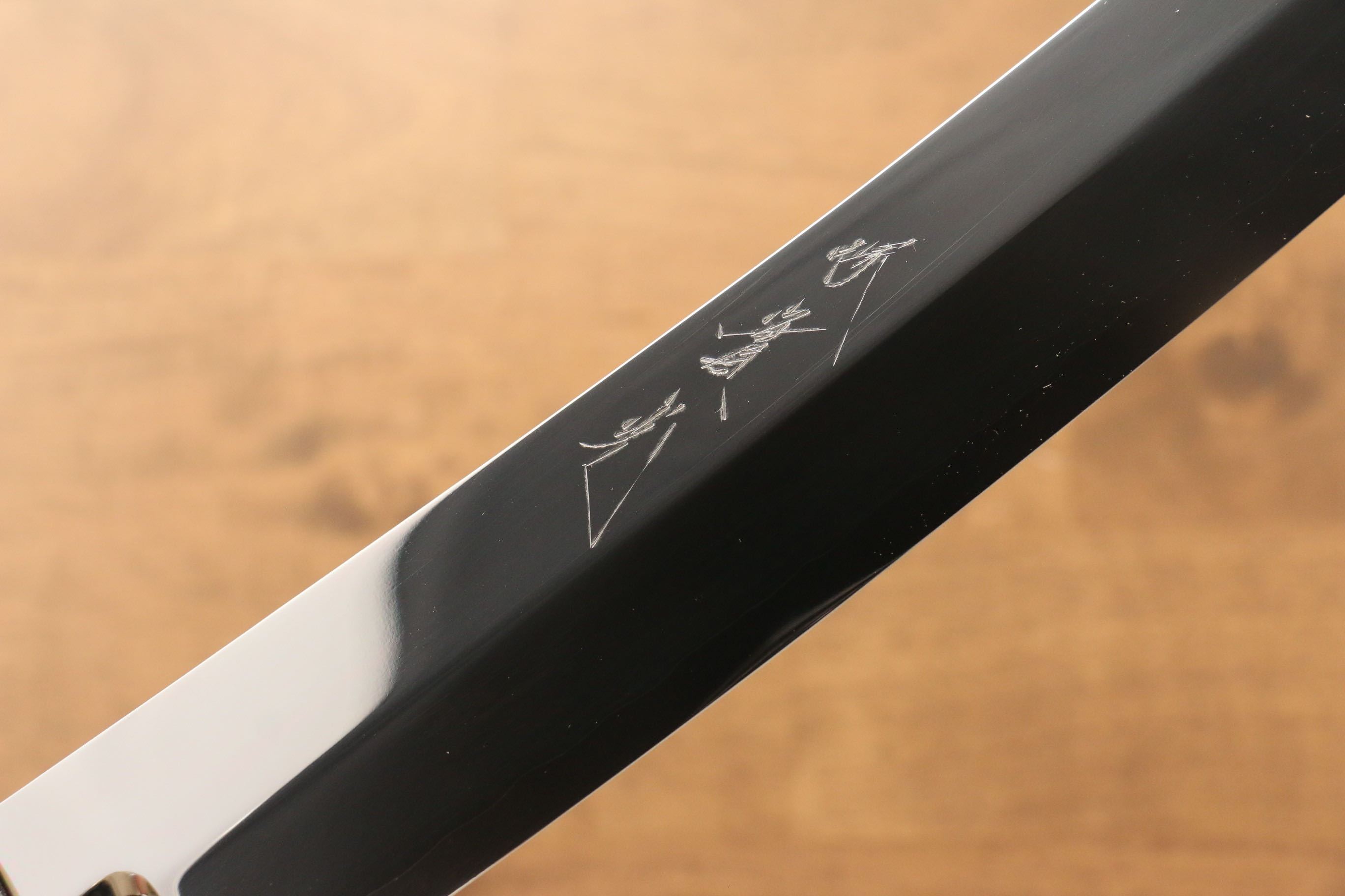 Jikko Silver Steel No.3 Sakimaru Yanagiba 330mm Ebony with Ring Handle - Japanny - Best Japanese Knife