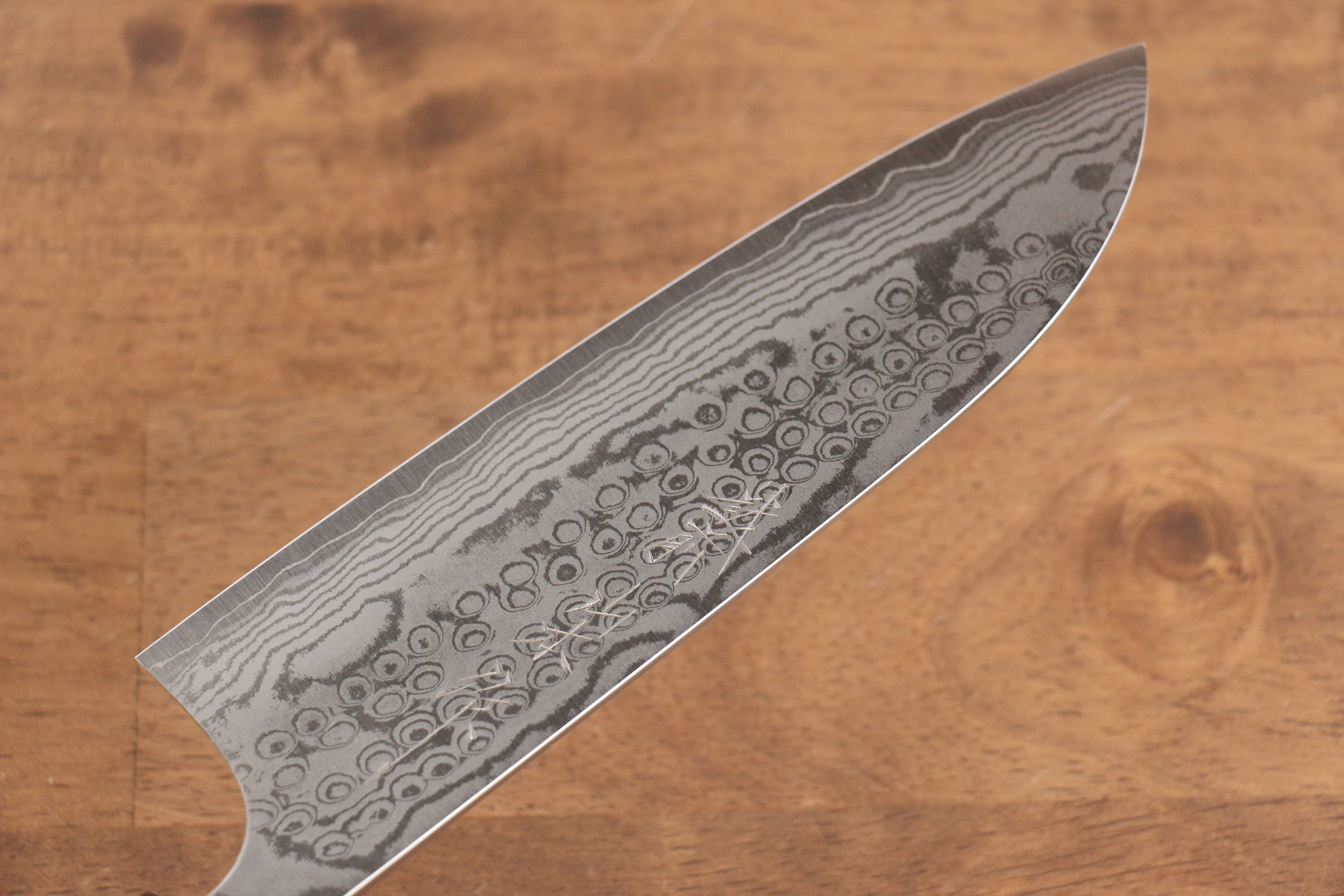 Nao Yamamoto VG10 Damascus Santoku 165mm Walnut Handle - Japanny - Best Japanese Knife