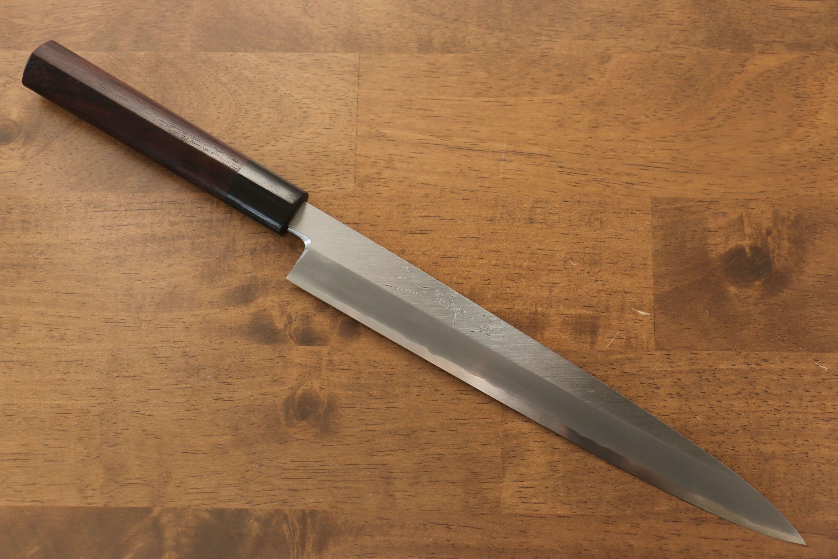 Jikko Silver Steel No.3 Yanagiba 240mm Shitan Handle - Japanny - Best Japanese Knife