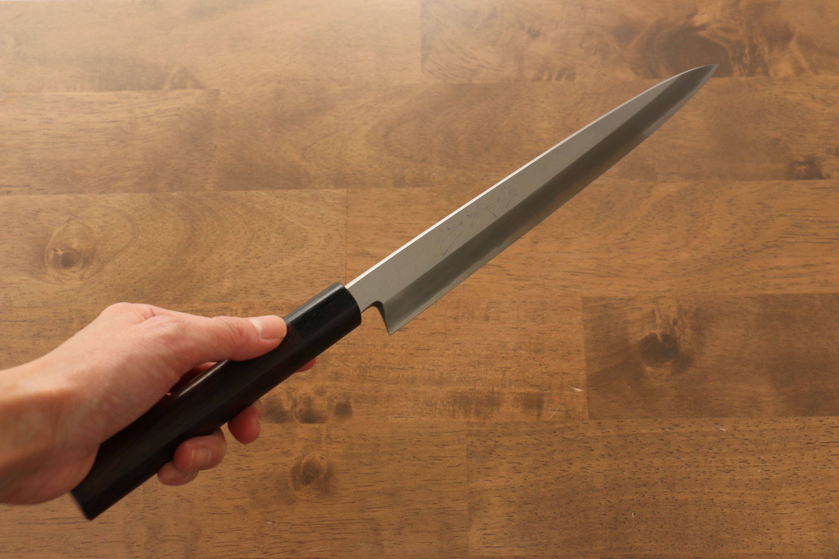 Jikko Silver Steel No.3 Yanagiba 240mm Shitan Handle - Japanny - Best Japanese Knife