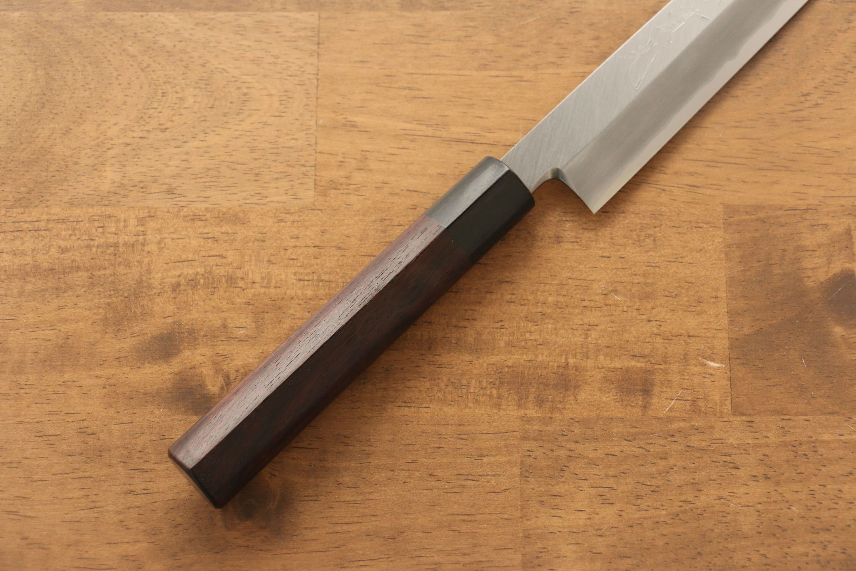 Jikko Silver Steel No.3 Yanagiba 240mm Shitan Handle - Japanny - Best Japanese Knife