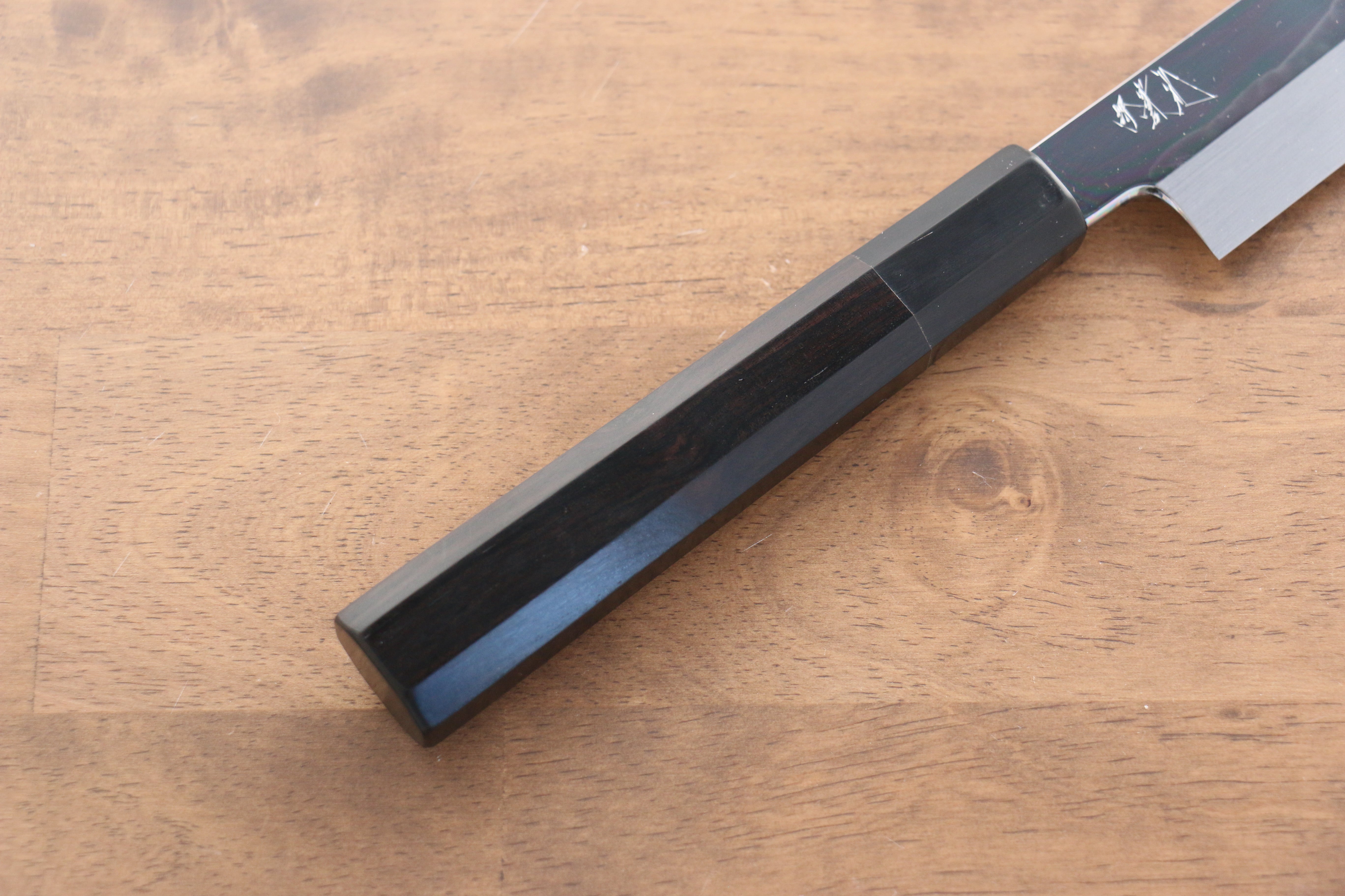 Jikko Fujisan Honyaki White Steel No.3 Mirrored Finish Sakimaru Yanagiba 270mm Ebony Wood Handle - Japanny - Best Japanese Knife
