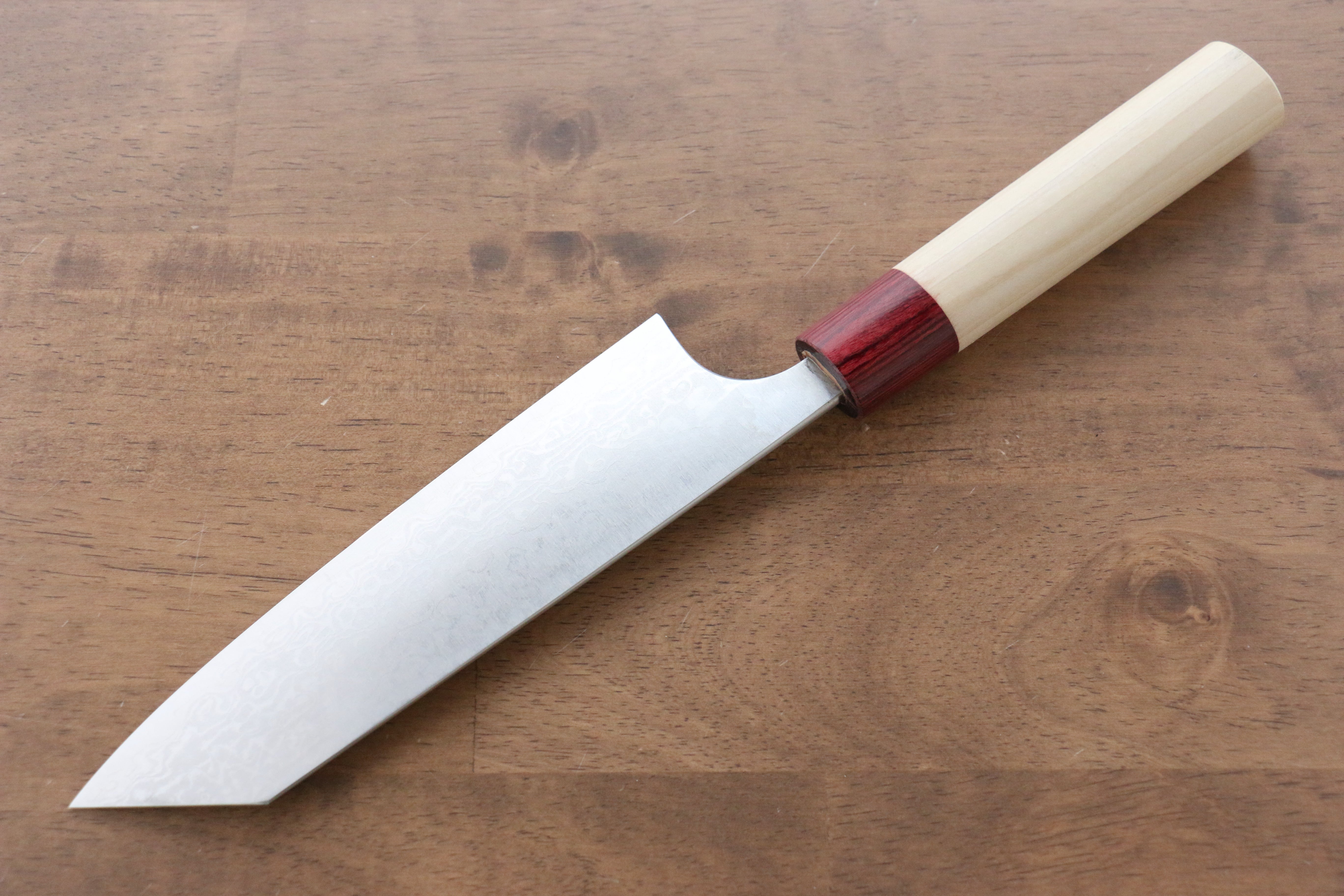 Masakage Kiri VG10 Damascus Bunka 170mm Magnolia Handle - Japanny - Best Japanese Knife