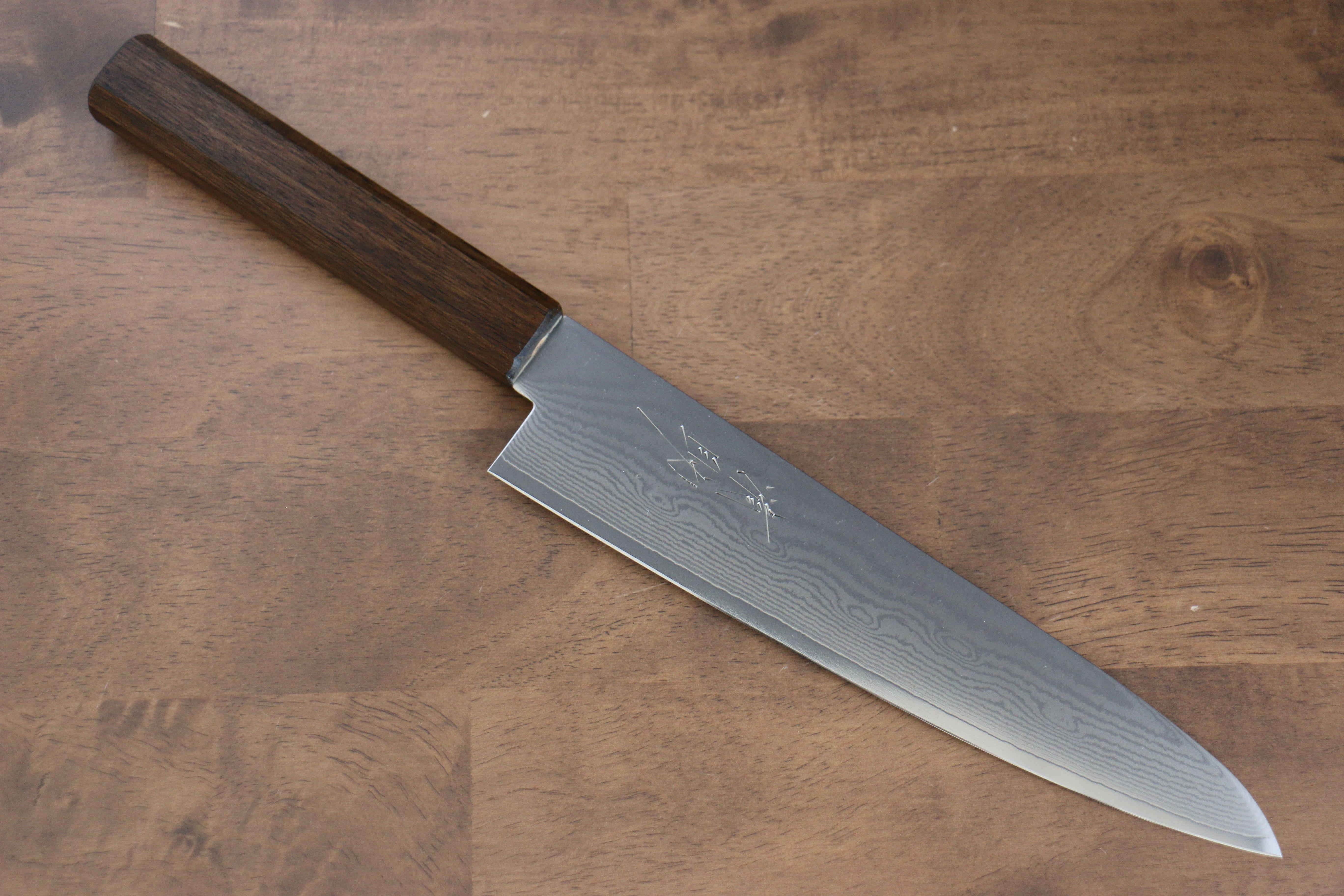 Seisuke VG10 63 Layer Damascus Gyuto 210mm Oak Handle - Japanny - Best Japanese Knife