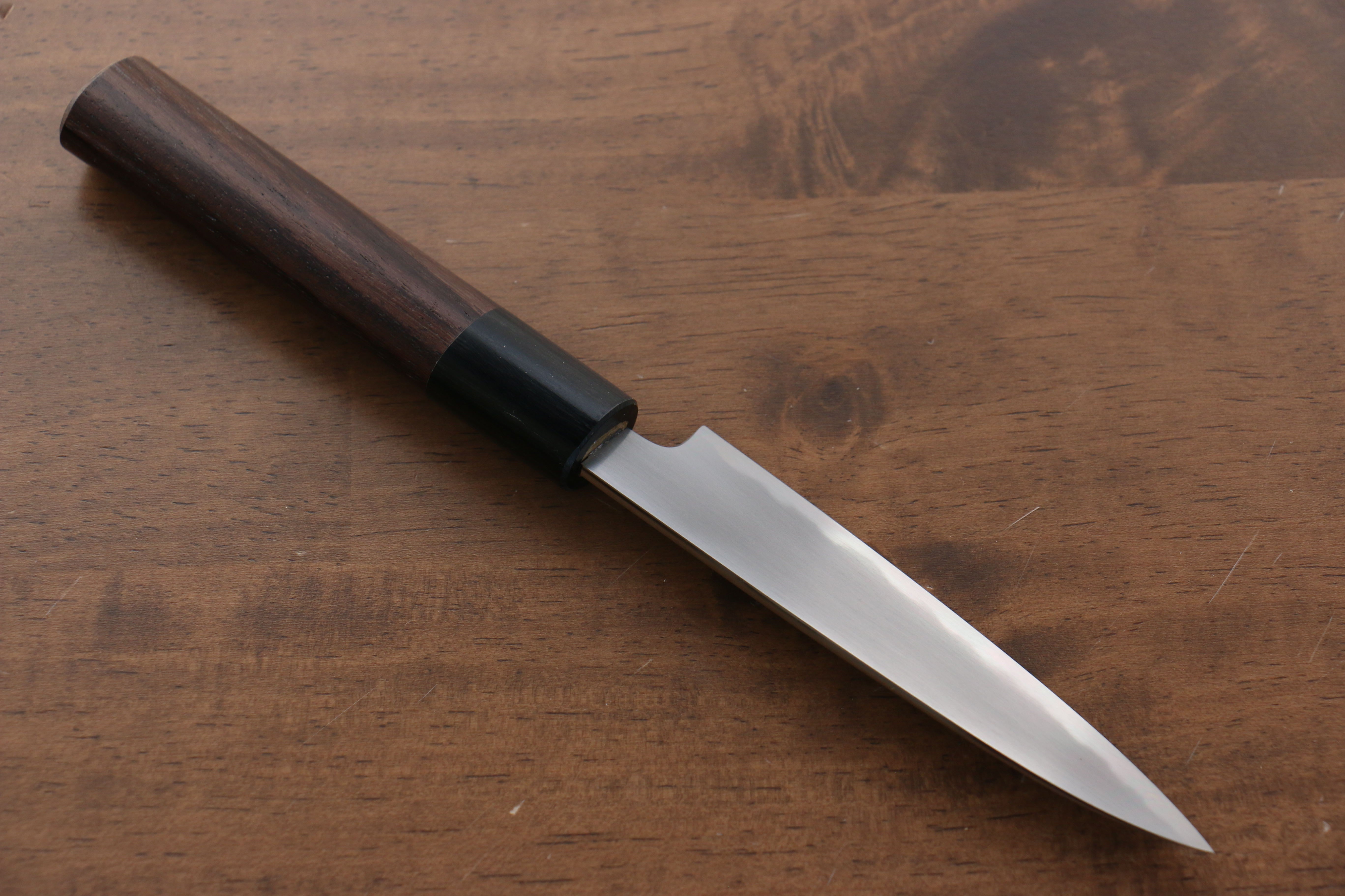 Jikko White Steel No.2 Petty-Utility 120mm Shitan Handle - Japanny - Best Japanese Knife