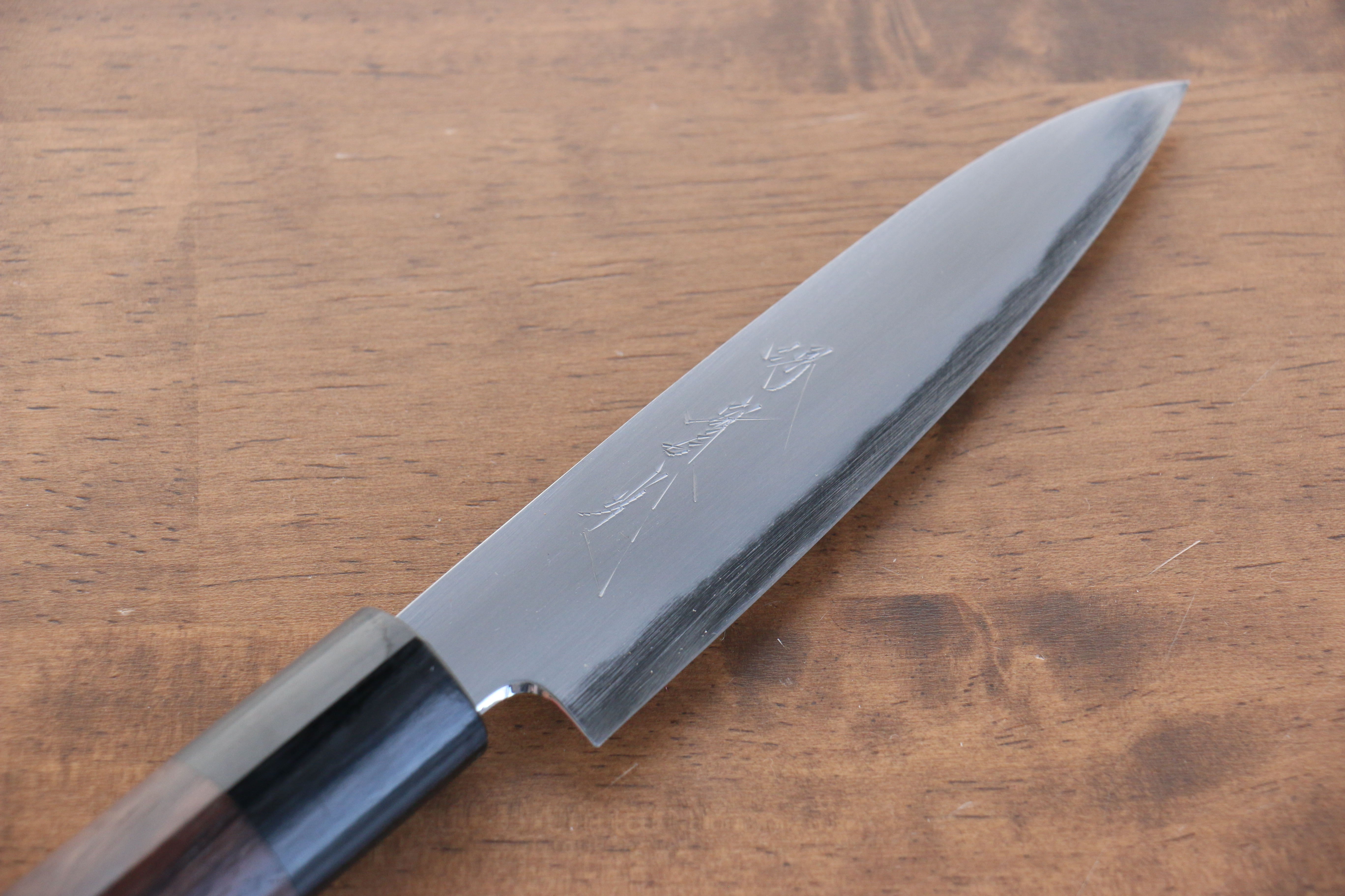 Jikko White Steel No.2 Petty-Utility 120mm Shitan Handle - Japanny - Best Japanese Knife