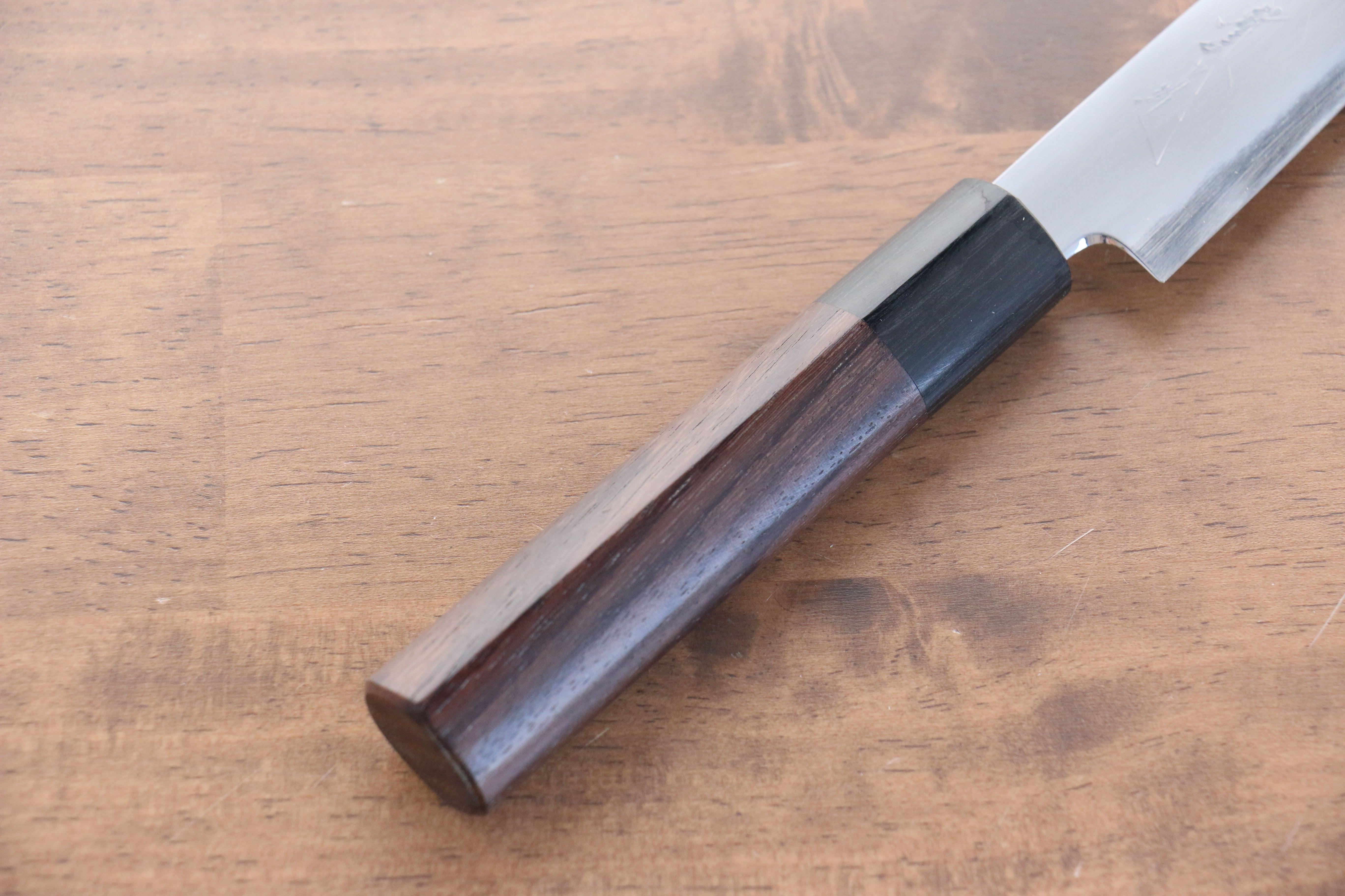 Jikko White Steel No.2 Petty-Utility 120mm Shitan Handle - Japanny - Best Japanese Knife