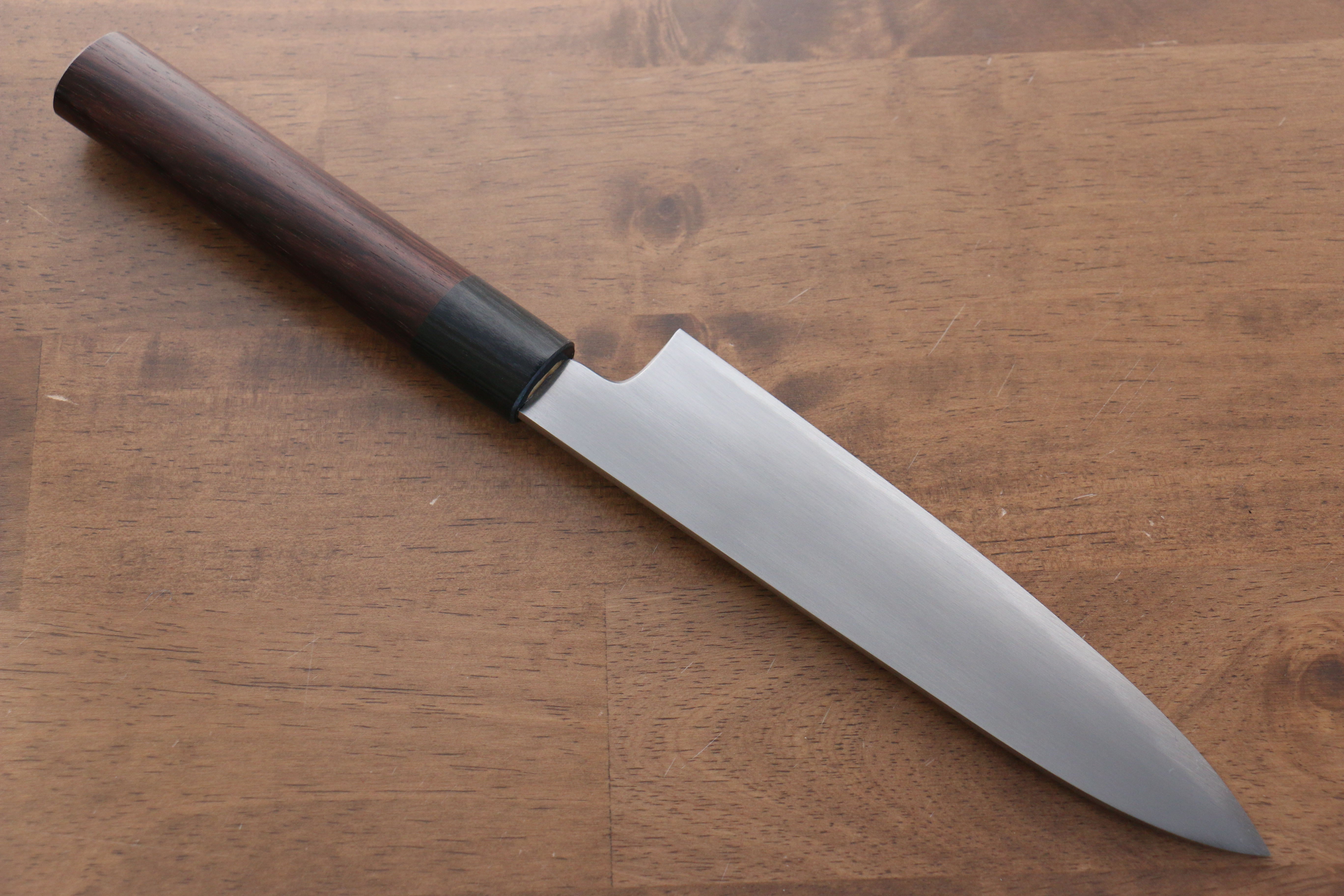 Jikko White Steel No.2 Gyuto 180mm Shitan Handle - Japanny - Best Japanese Knife