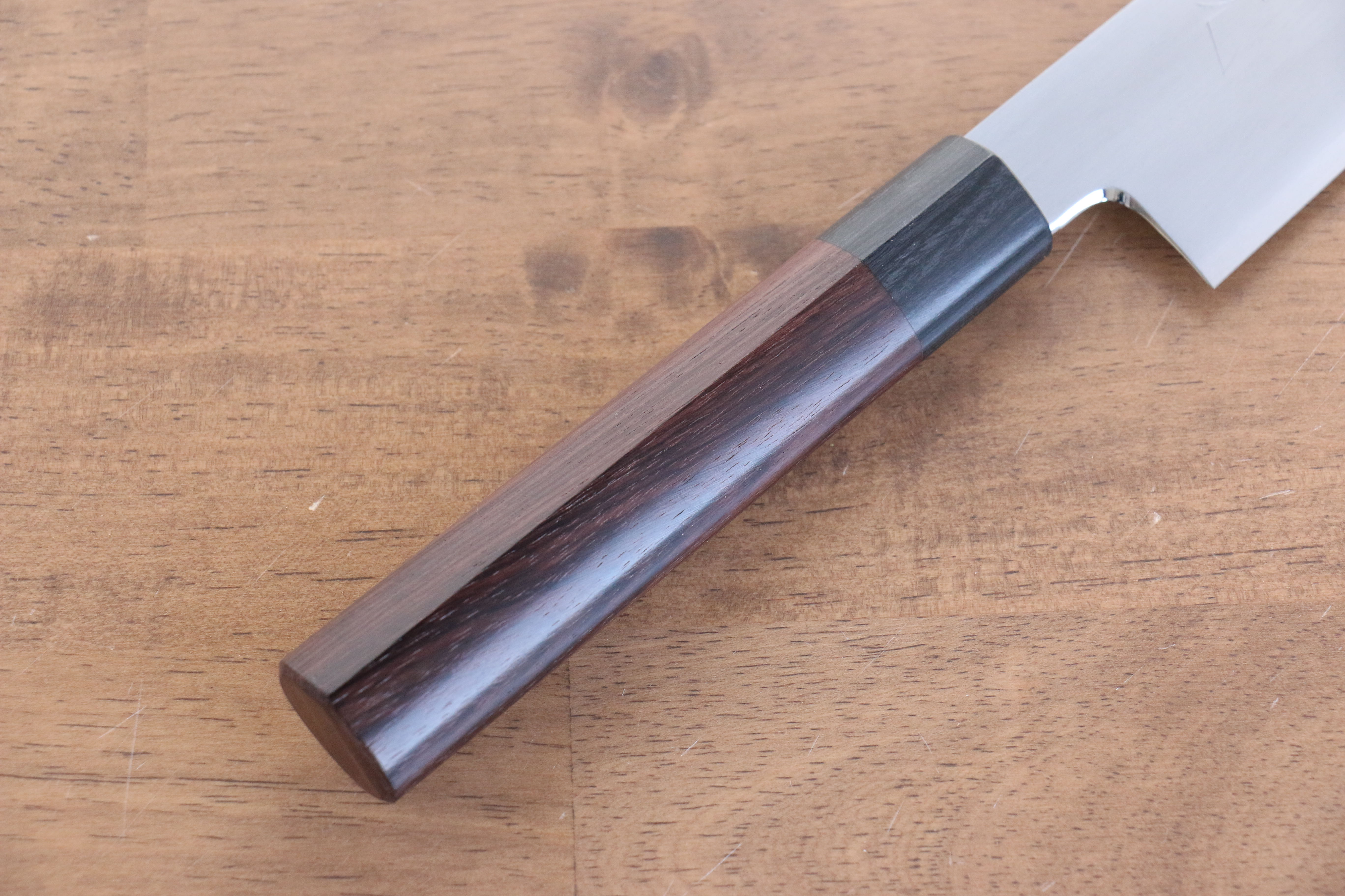 Jikko White Steel No.2 Gyuto 180mm Shitan Handle - Japanny - Best Japanese Knife