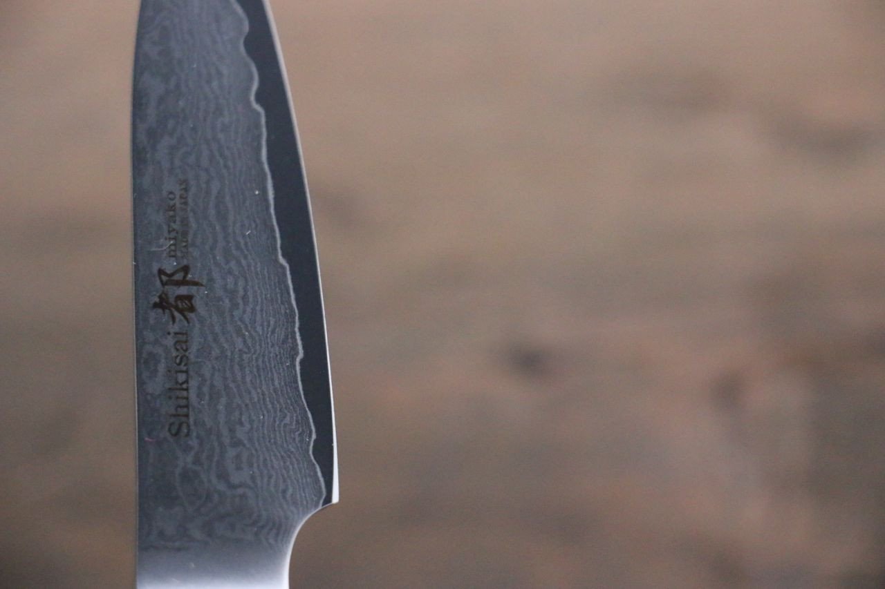 Miyako AUS8 33 Layer Damascus Paring 85mm - Japanny - Best Japanese Knife