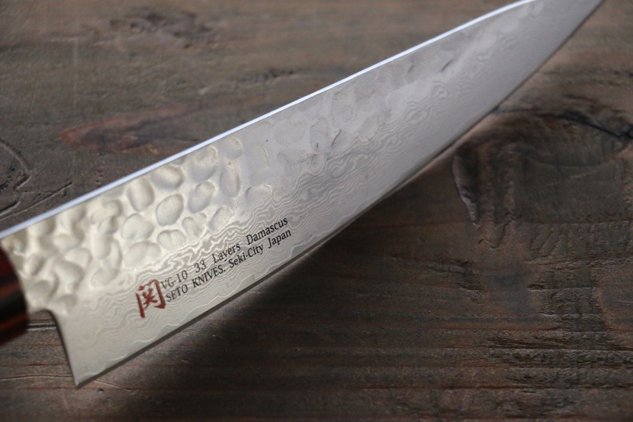 Iseya VG10 Damascus Small Santoku 135mm - Japanny - Best Japanese Knife