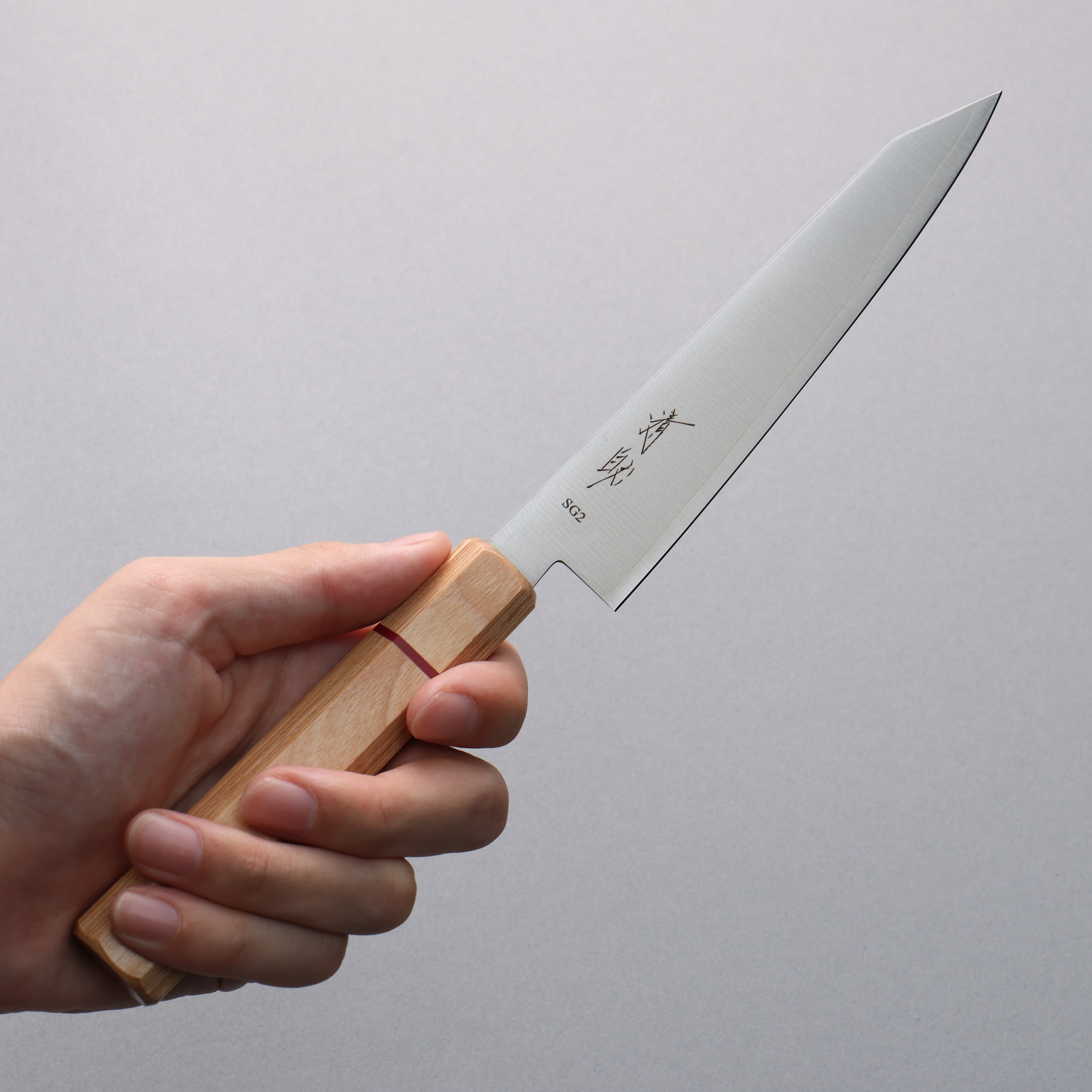 Seisuke SG2 Kiritsuke Petty-Utility  150mm White wood (With Red Ring) Handle - Japanny - Best Japanese Knife