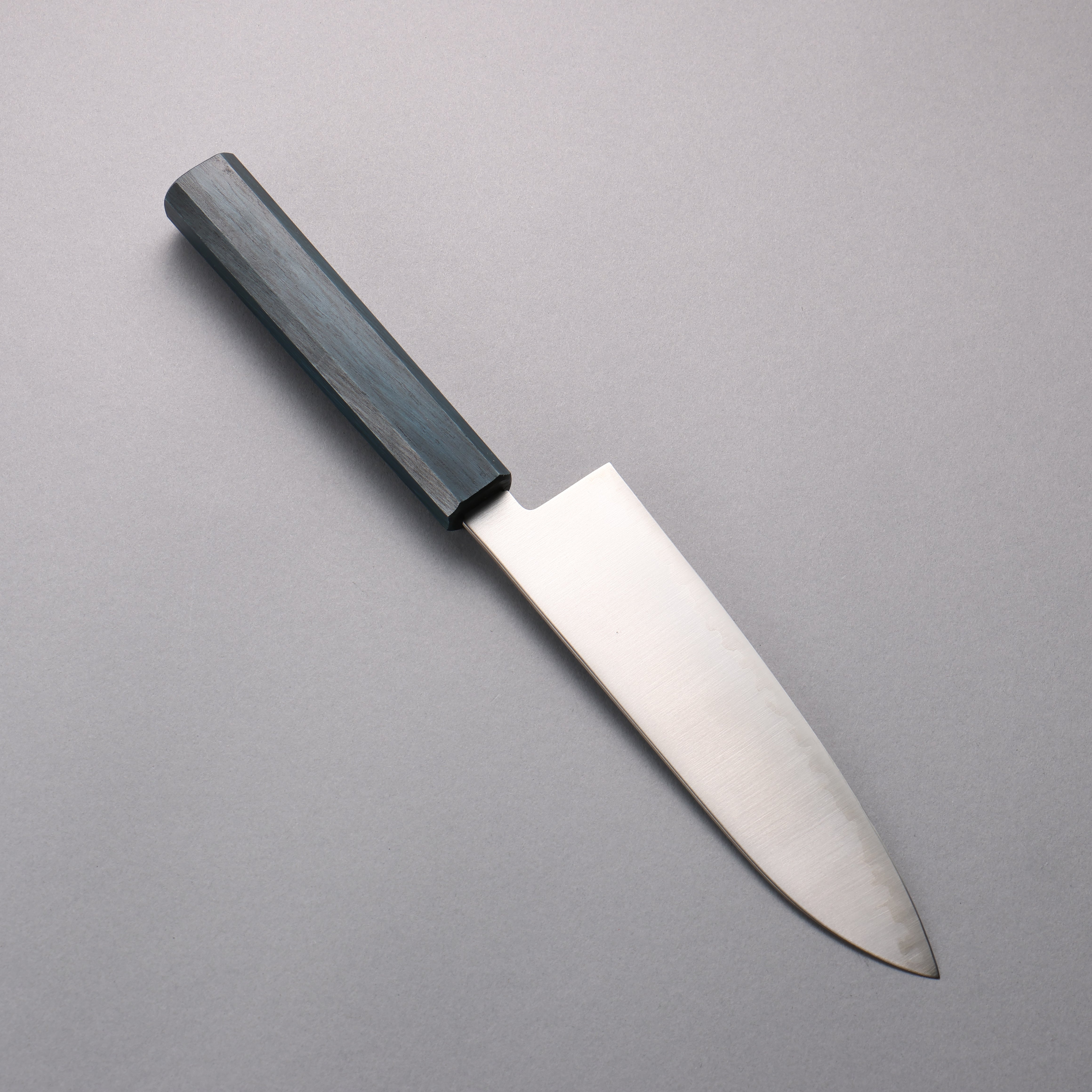 Seisuke Blue Super Migaki Polish Finish Santoku  180mm Blue Lacquered Handle - Japanny - Best Japanese Knife