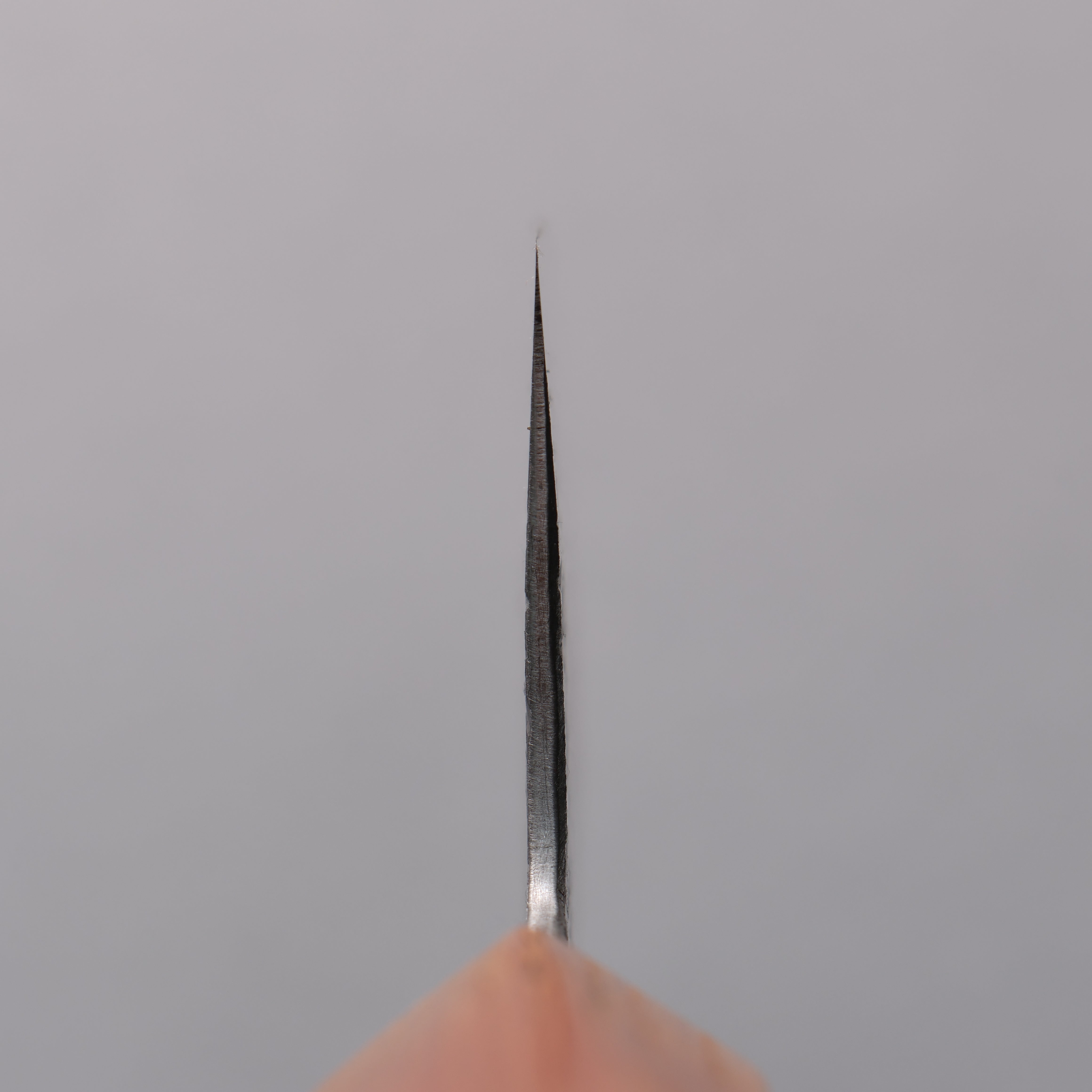 Isamitsu Abe White Steel No.1 Hammered Gyuto  210mm Oak (pentagonal) Handle - Japanny - Best Japanese Knife
