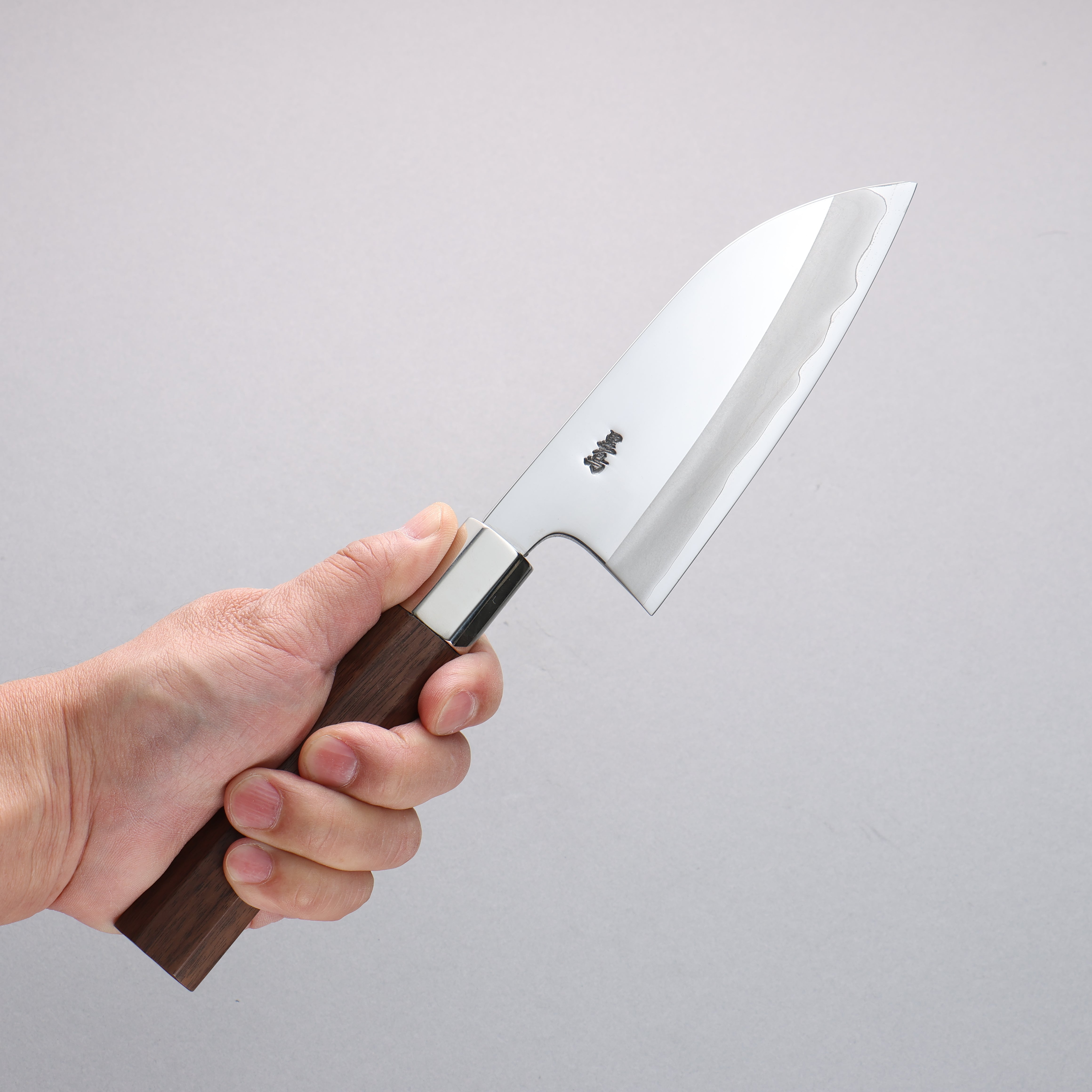 Kurotori Silver Steel No.3 Migaki Finished Deba  135mm Walnut Handle - Japanny - Best Japanese Knife