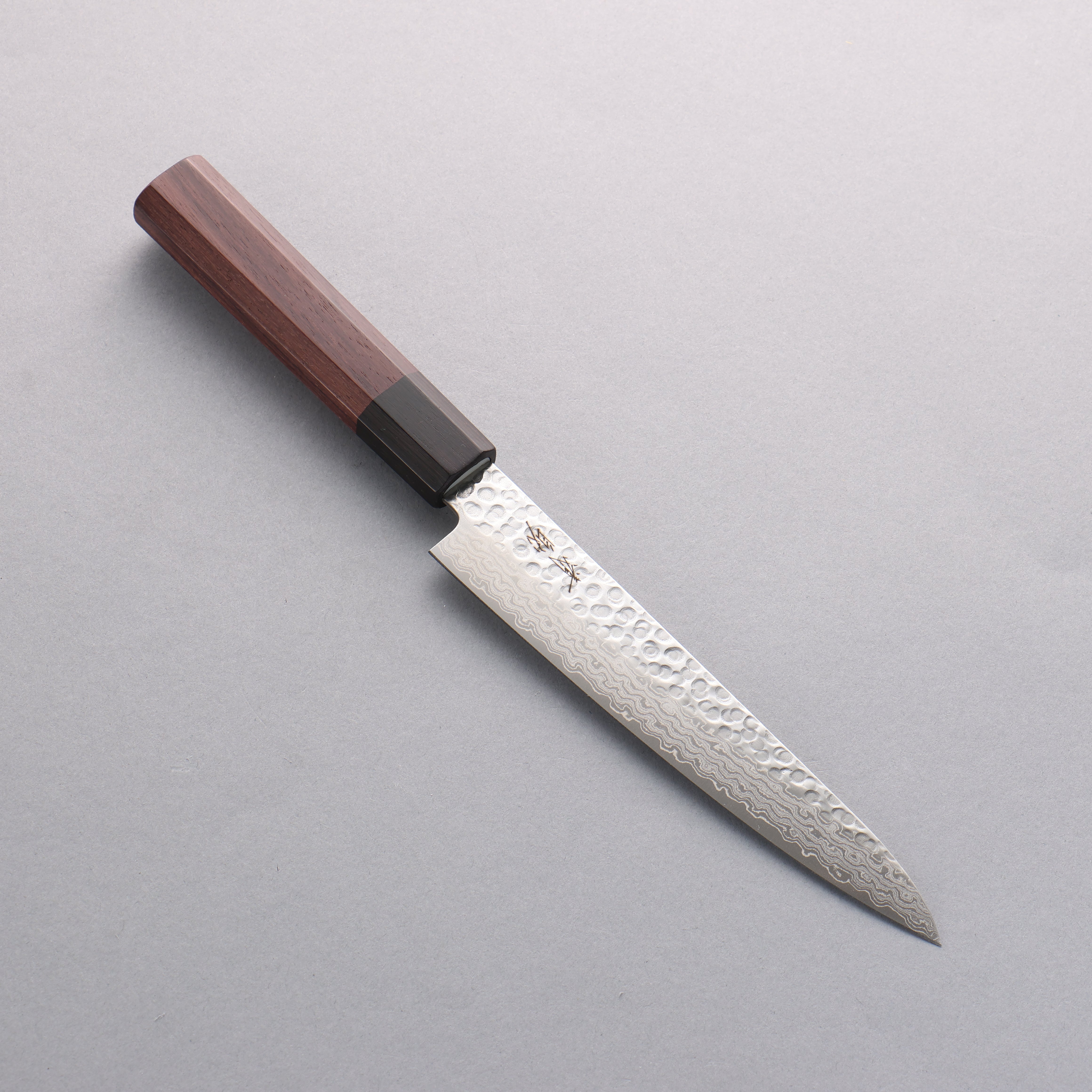 Seisuke AUS10 45 Layer Damascus Petty-Utility 150mm Shitan Handle - Japanny - Best Japanese Knife
