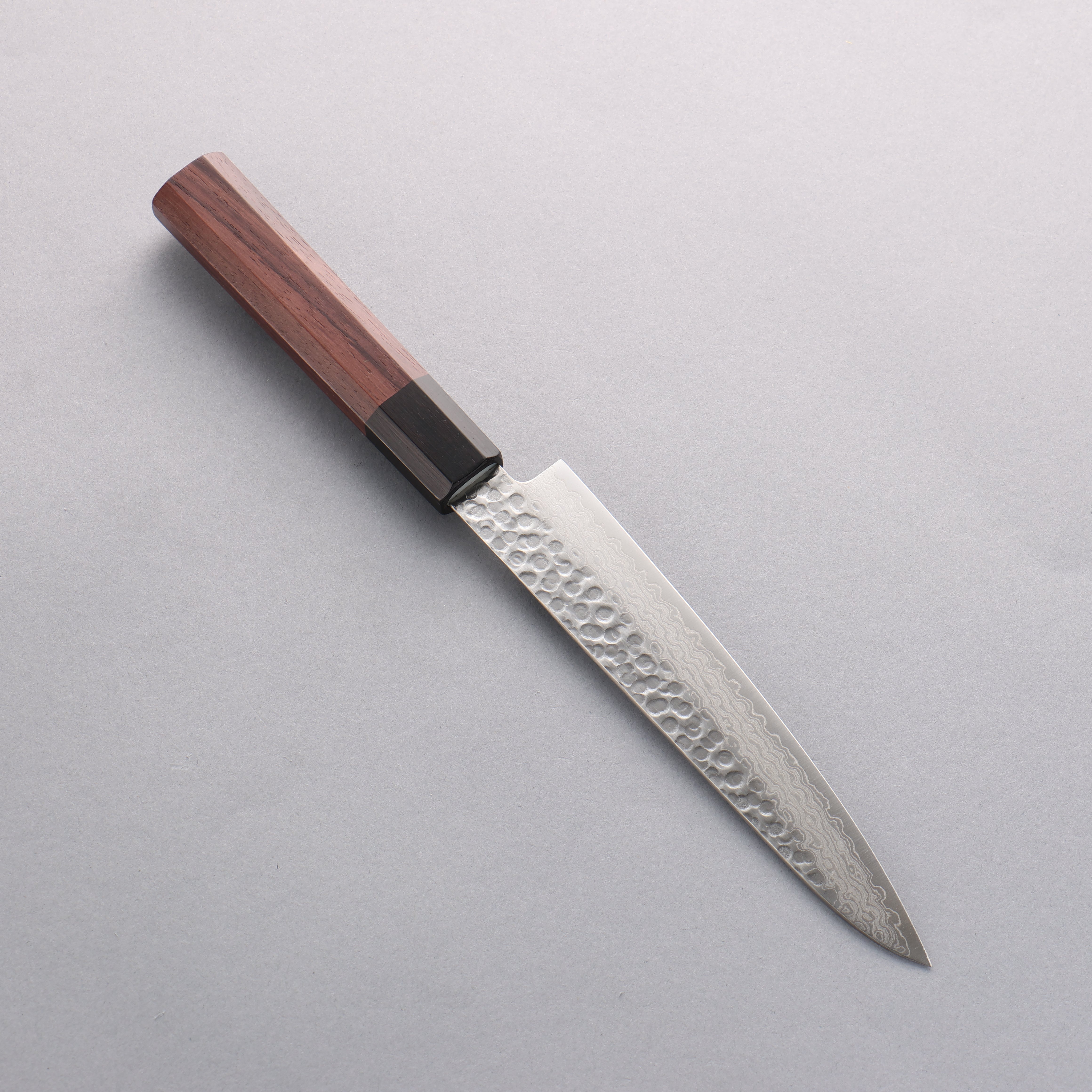 Seisuke AUS10 45 Layer Damascus Petty-Utility 150mm Shitan Handle - Japanny - Best Japanese Knife