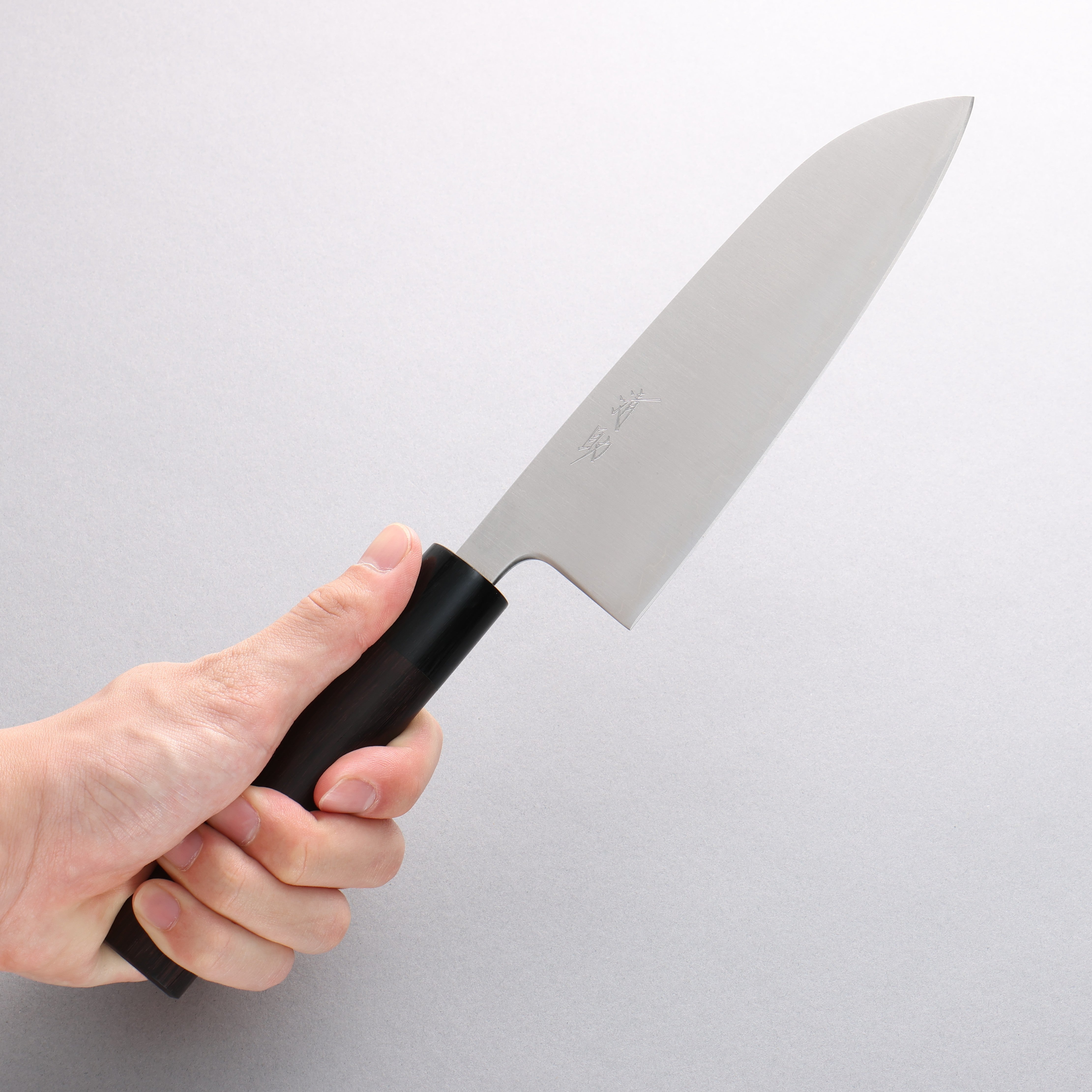 Seisuke Blue Super Santoku 165mm Rosewood (Ferrule: Black Pakka Wood) Handle - Japanny - Best Japanese Knife