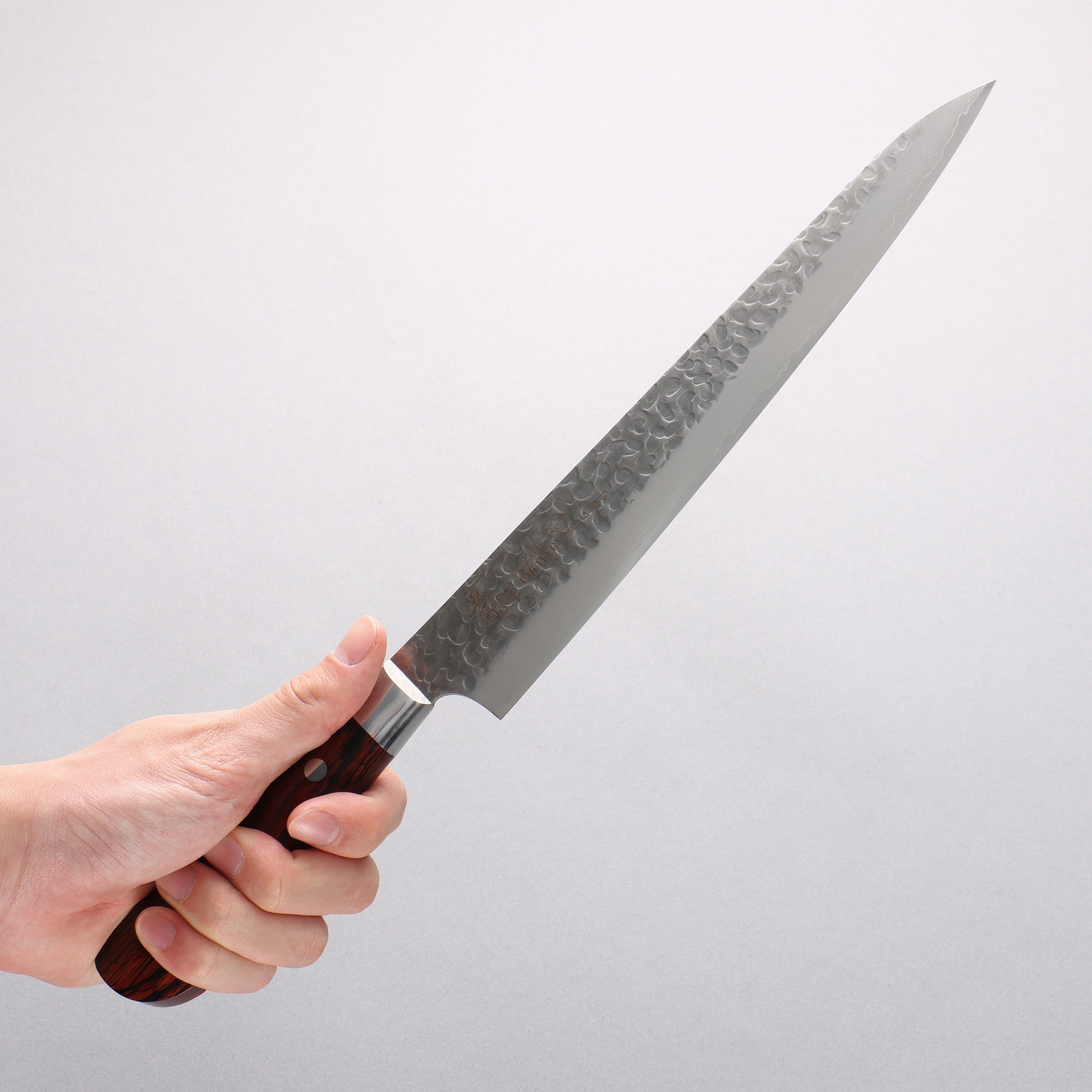 Sakai Takayuki VG10 33 Layer Damascus Sujihiki 240mm Mahogany Pakka wood Handle - Japanny - Best Japanese Knife