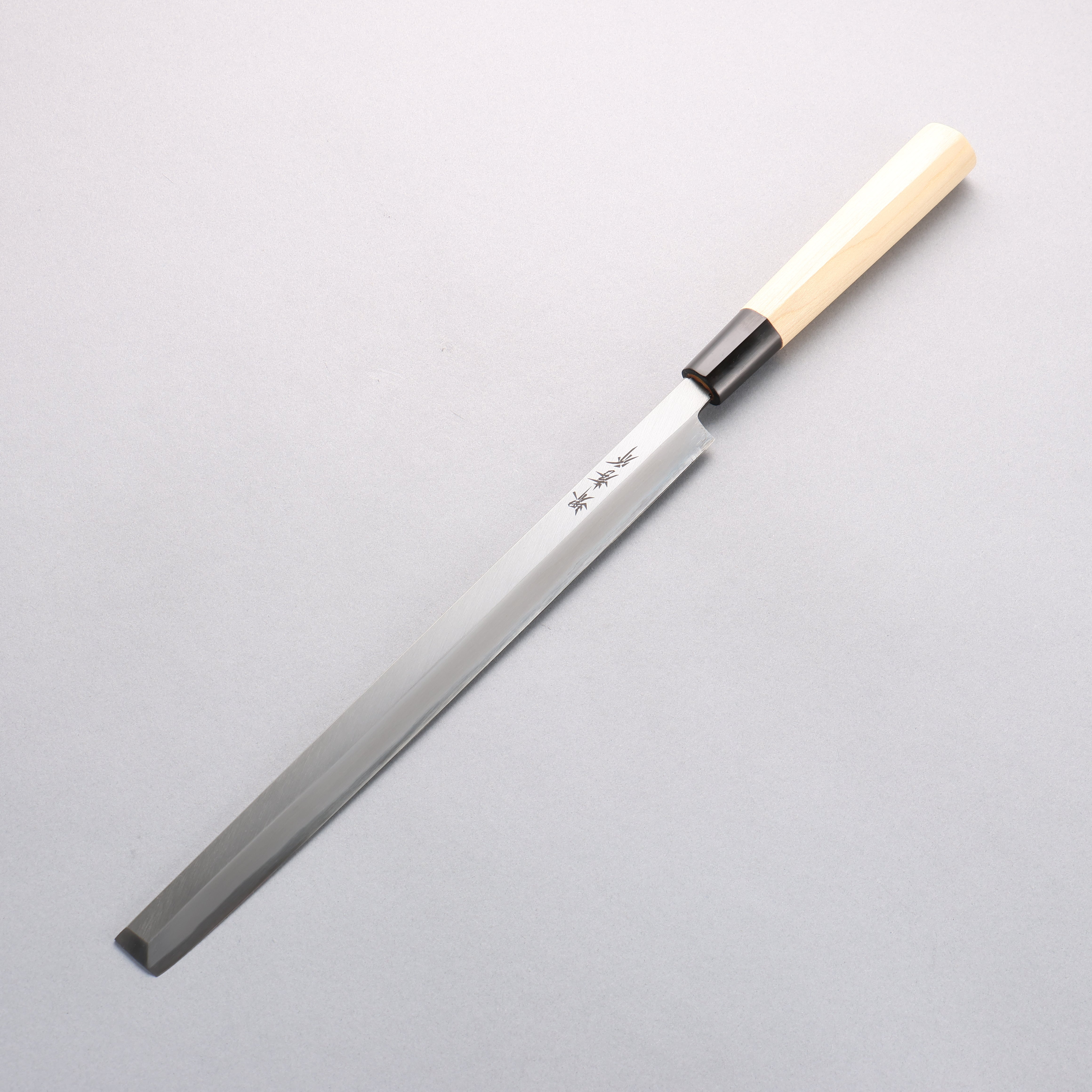 Sakai Takayuki [Left Handed] Kasumitogi White Steel Takohiki Magnolia Handle - Japanny - Best Japanese Knife