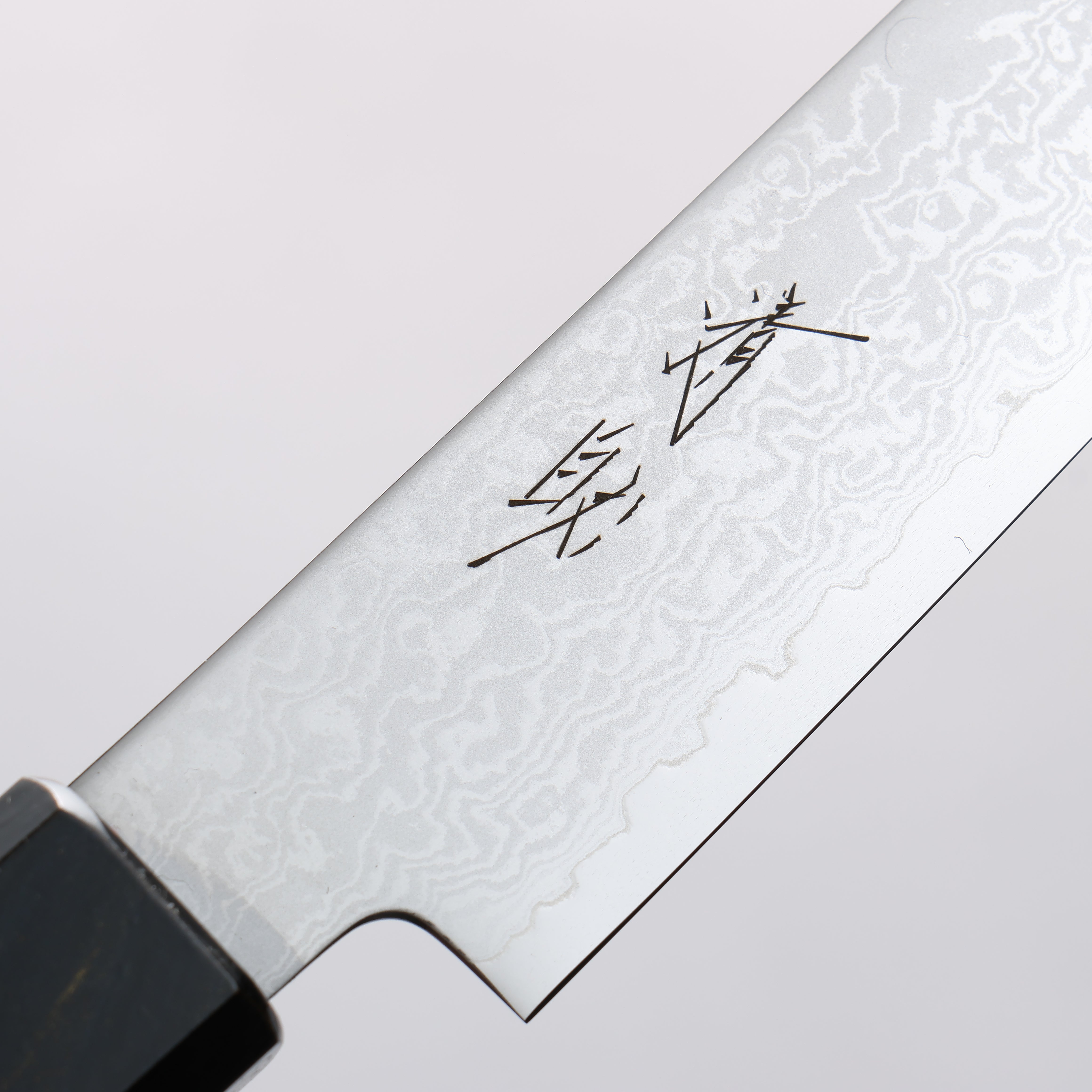 Seisuke VG10 Damascus Kiritsuke Petty-Utility 180mm Dark Blue and Gold Lacquered Handle - Japanny - Best Japanese Knife
