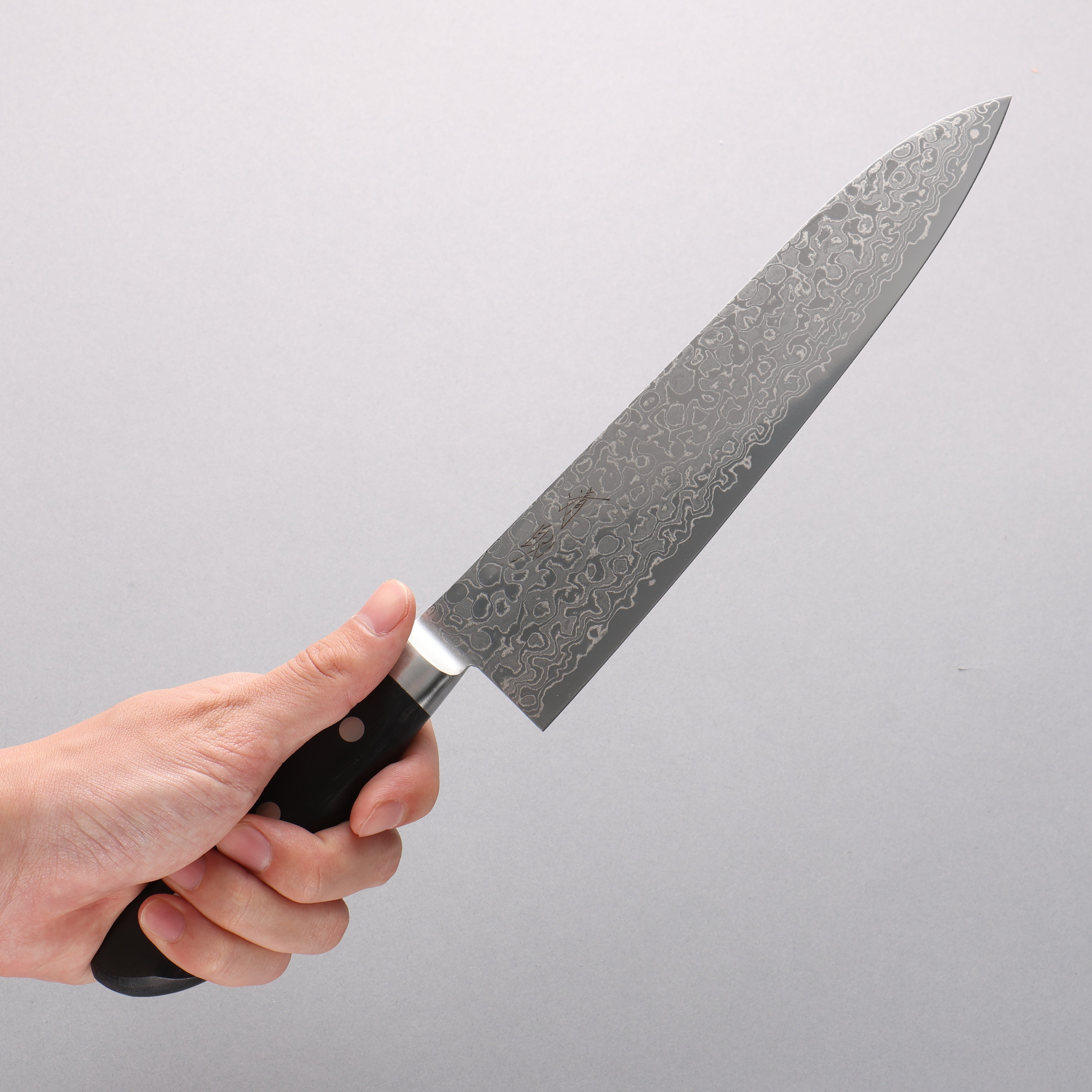 Seisuke AUS10 45 Layer Damascus Gyuto 210mm Black Pakka wood Handle - Japanny - Best Japanese Knife
