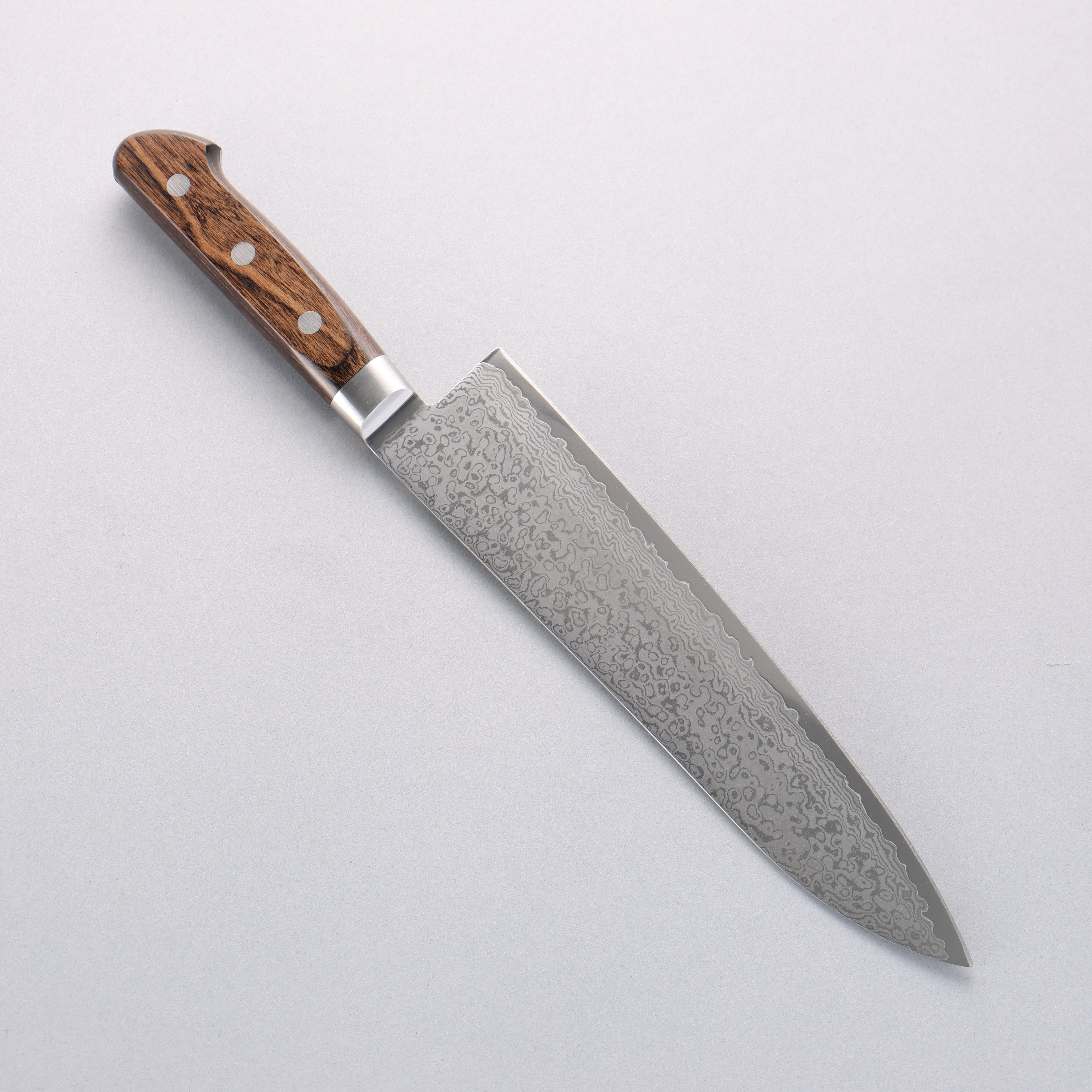 Seisuke VG10 33 Layer Gyuto 210mm Brown Pakka wood Handle - Japanny - Best Japanese Knife