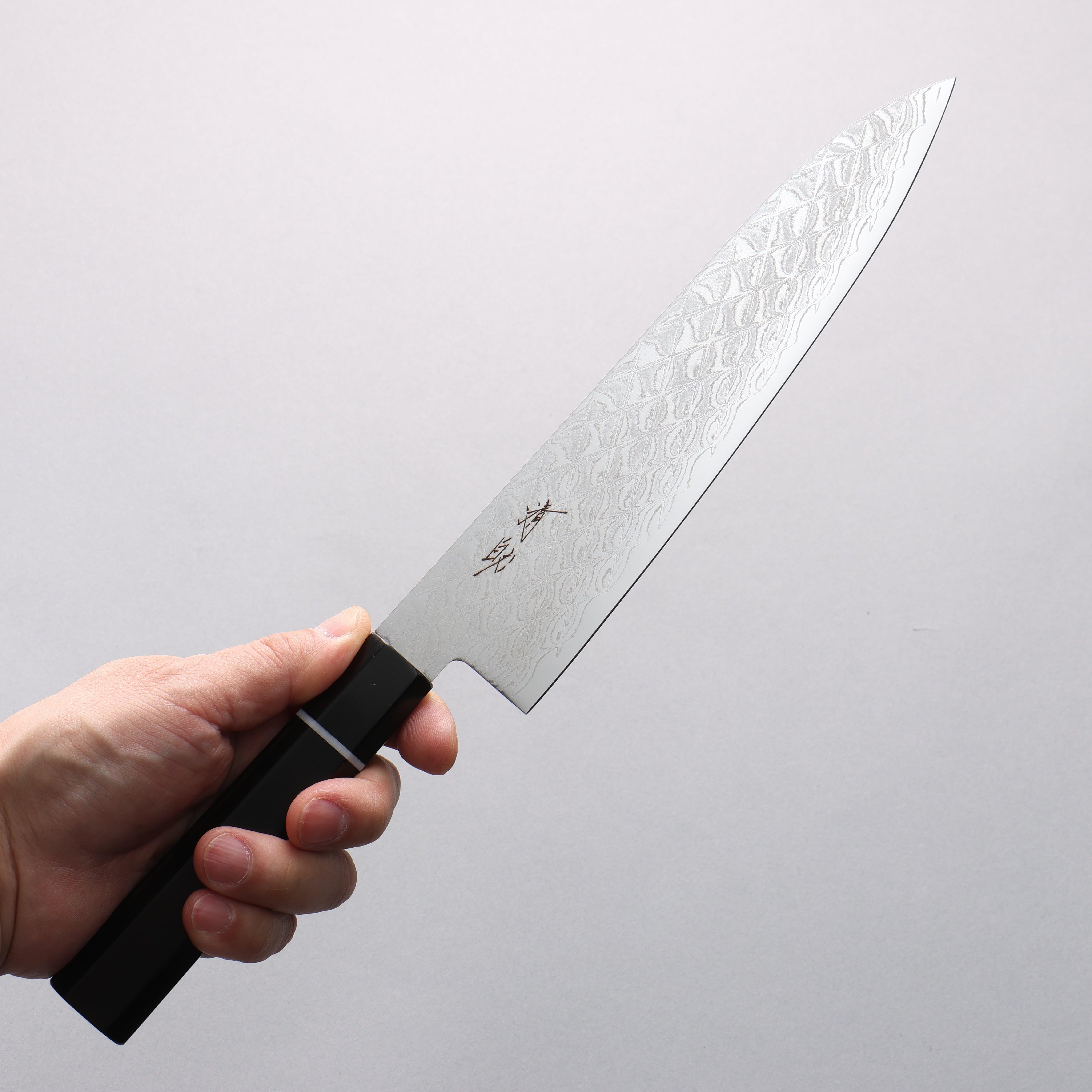 Seisuke AUS10 Mirror Crossed Gyuto 210mm Black Pakka wood Handle - Japanny - Best Japanese Knife