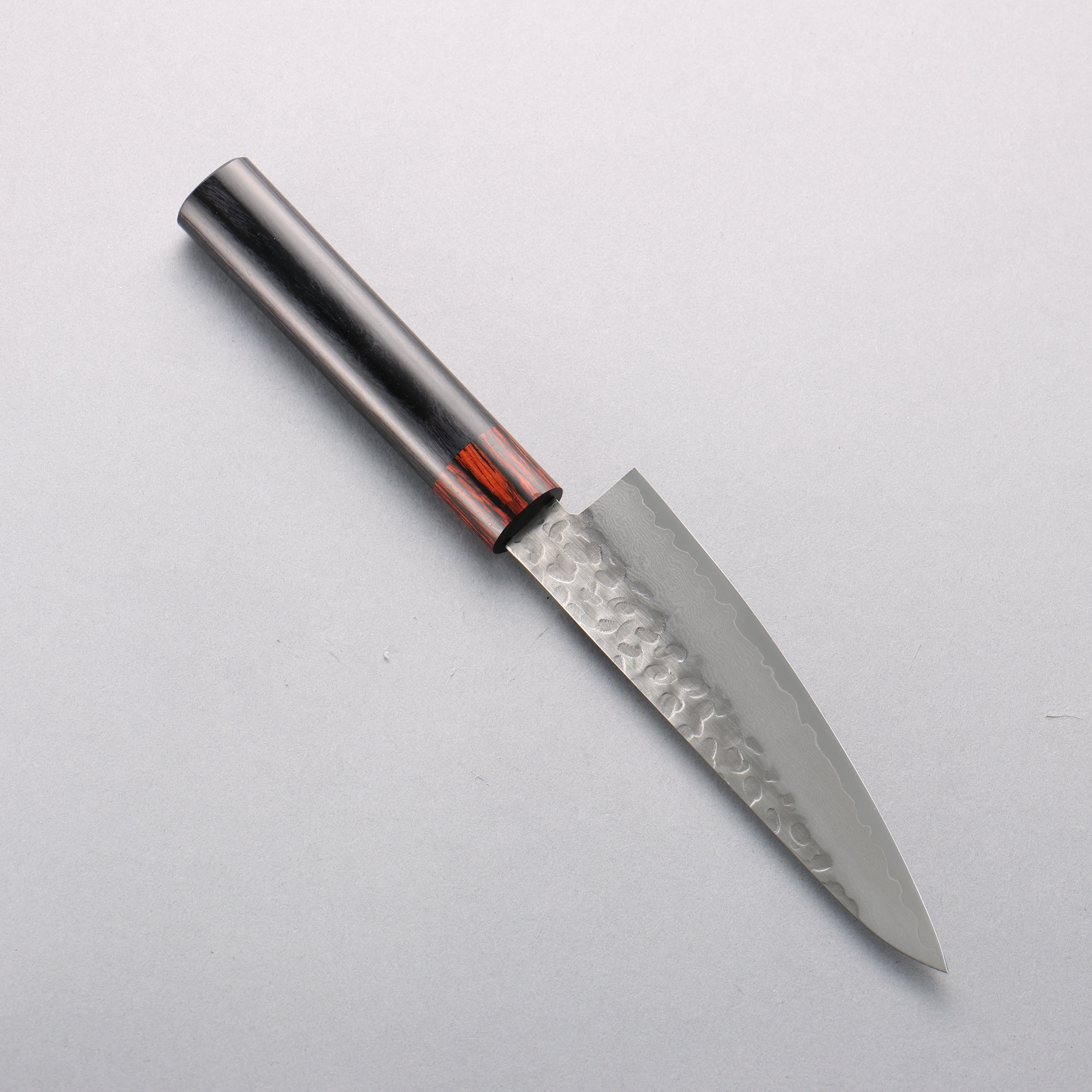 Seisuke VG10 33 Layer Hammered Damascus Small Santoku 135mm Black Pakka wood Handle - Japanny - Best Japanese Knife