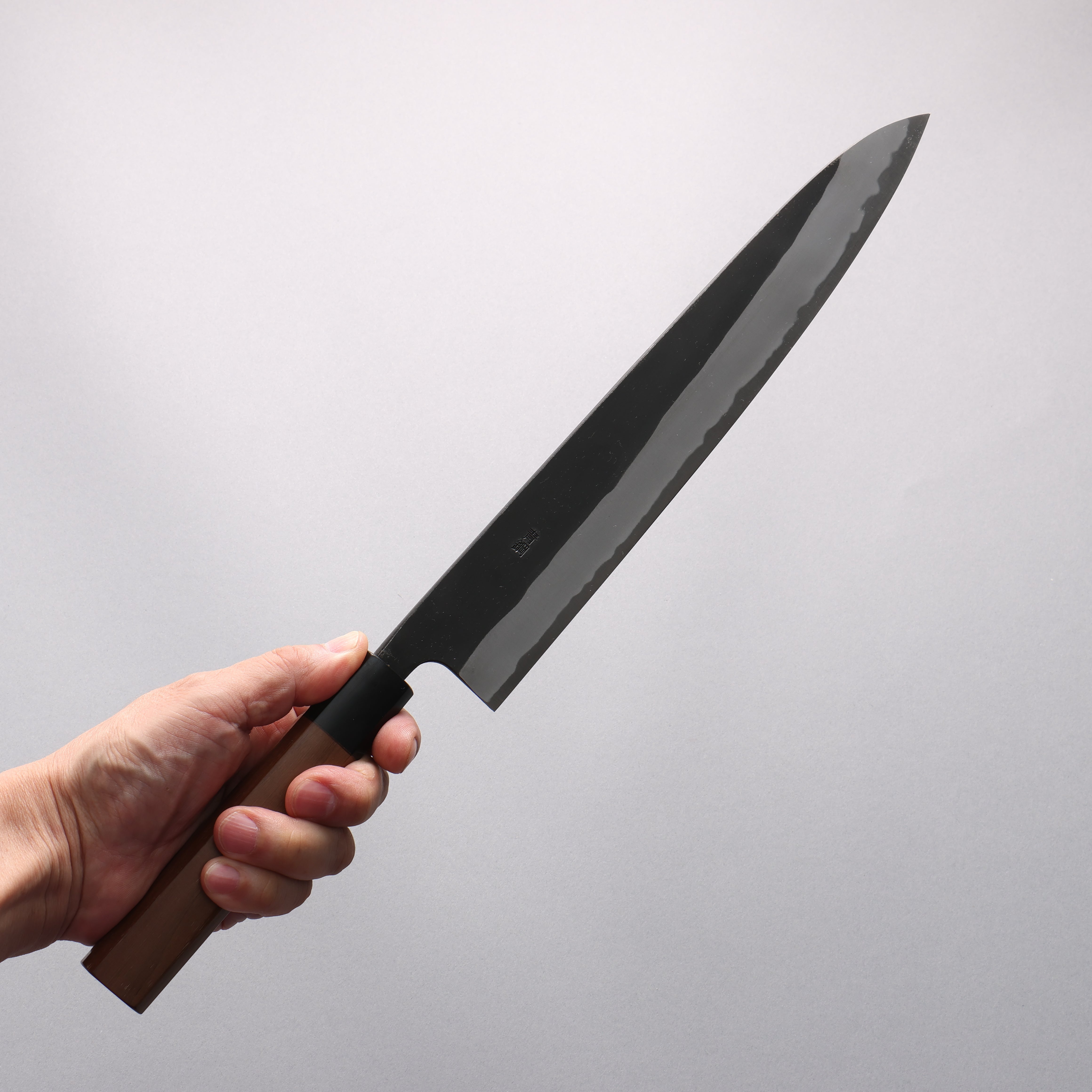 Nao Yamamoto Blue Steel Kurouchi Sujihiki 270mm Walnut Handle - Japanny - Best Japanese Knife