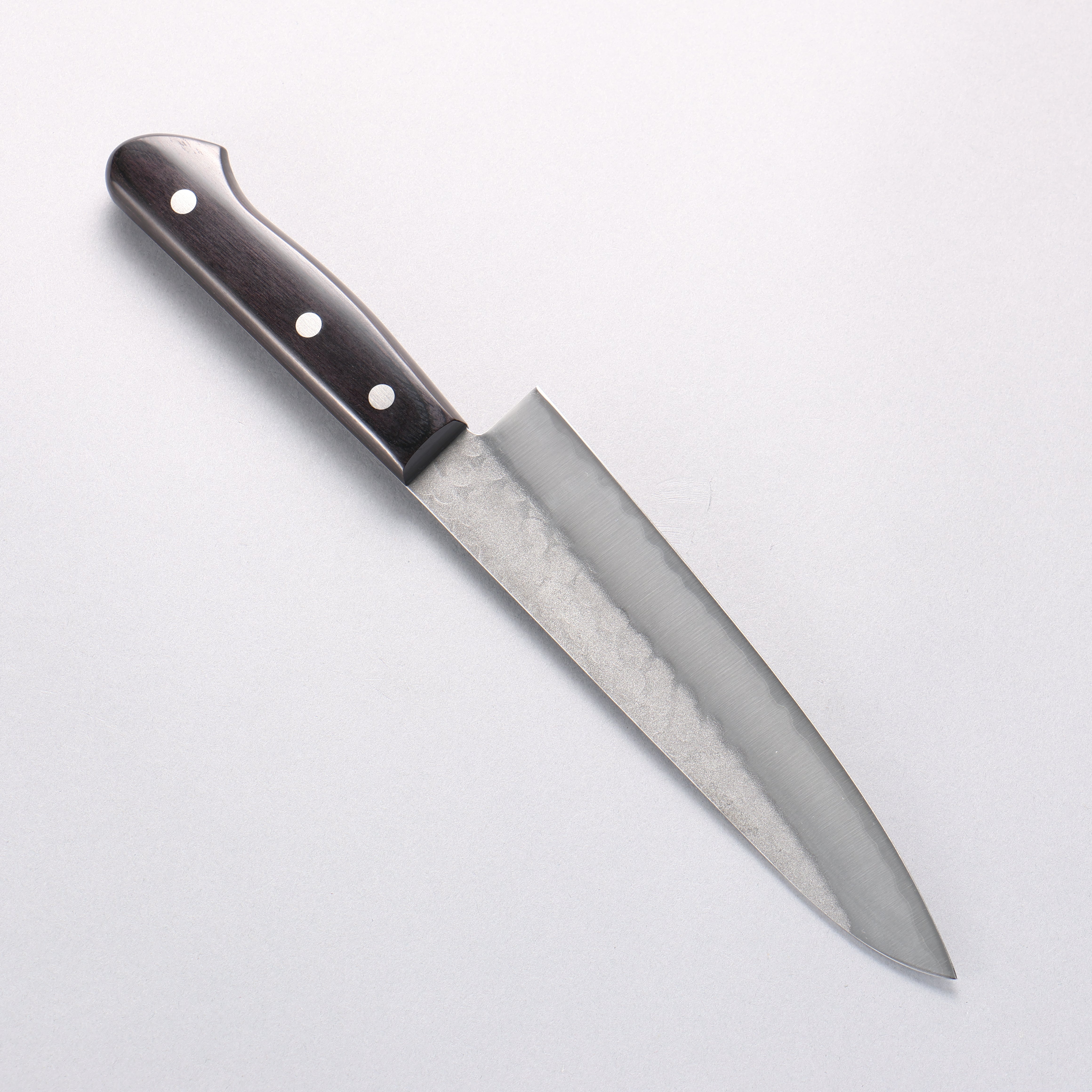Sakai Takayuki Blue Steel Hammered 3 Layer Gyuto 180mm - Japanny - Best Japanese Knife