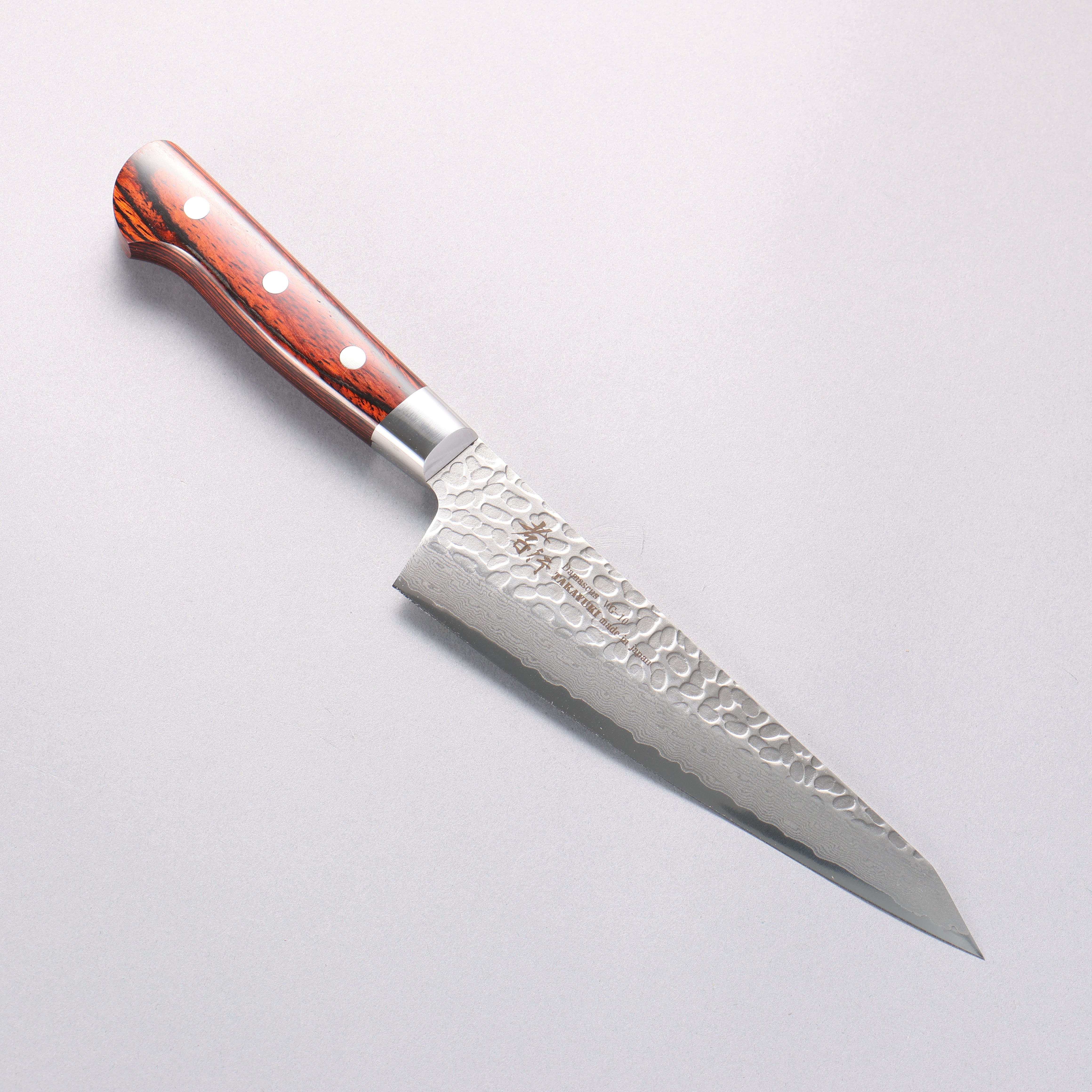 Sakai Takayuki VG10 33 Layer Damascus Sabaki 180mm Mahogany Pakka wood Handle - Japanny - Best Japanese Knife