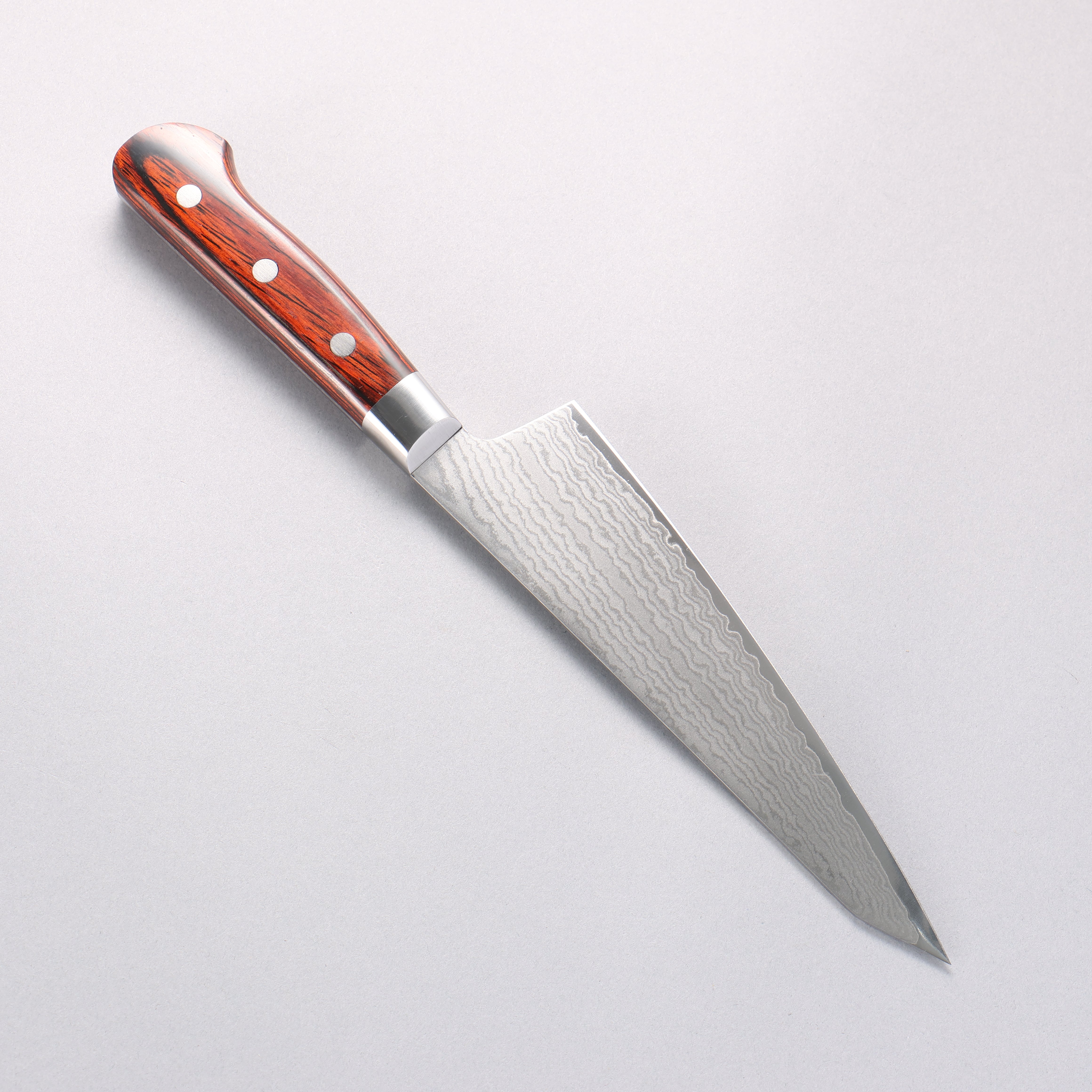 Sakai Takayuki VG10 33 Layer Damascus Sabaki 180mm Mahogany Pakka wood Handle - Japanny - Best Japanese Knife